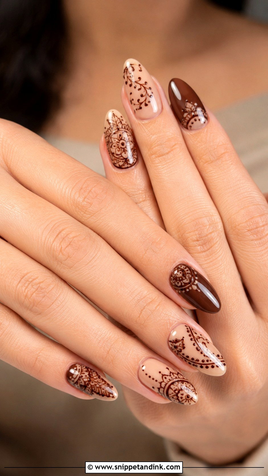 Mehndi Design Indian Wedding Nails - Snippet and Ink - 30 Indian Wedding Nails