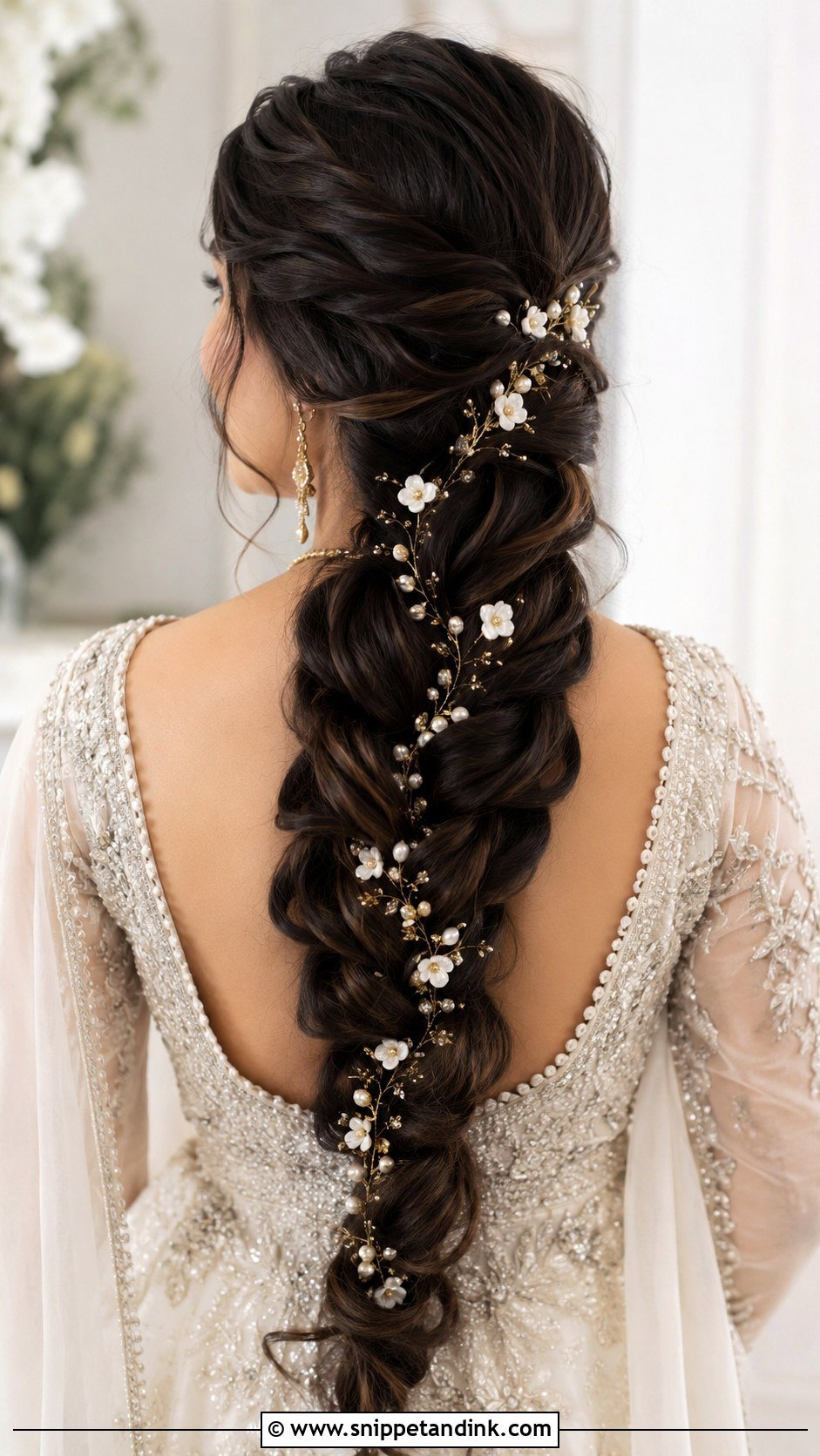 Mermaid Braid Bridal Choti - Snippet and Ink - 25 Bridal Choti Hairstyle Ideas