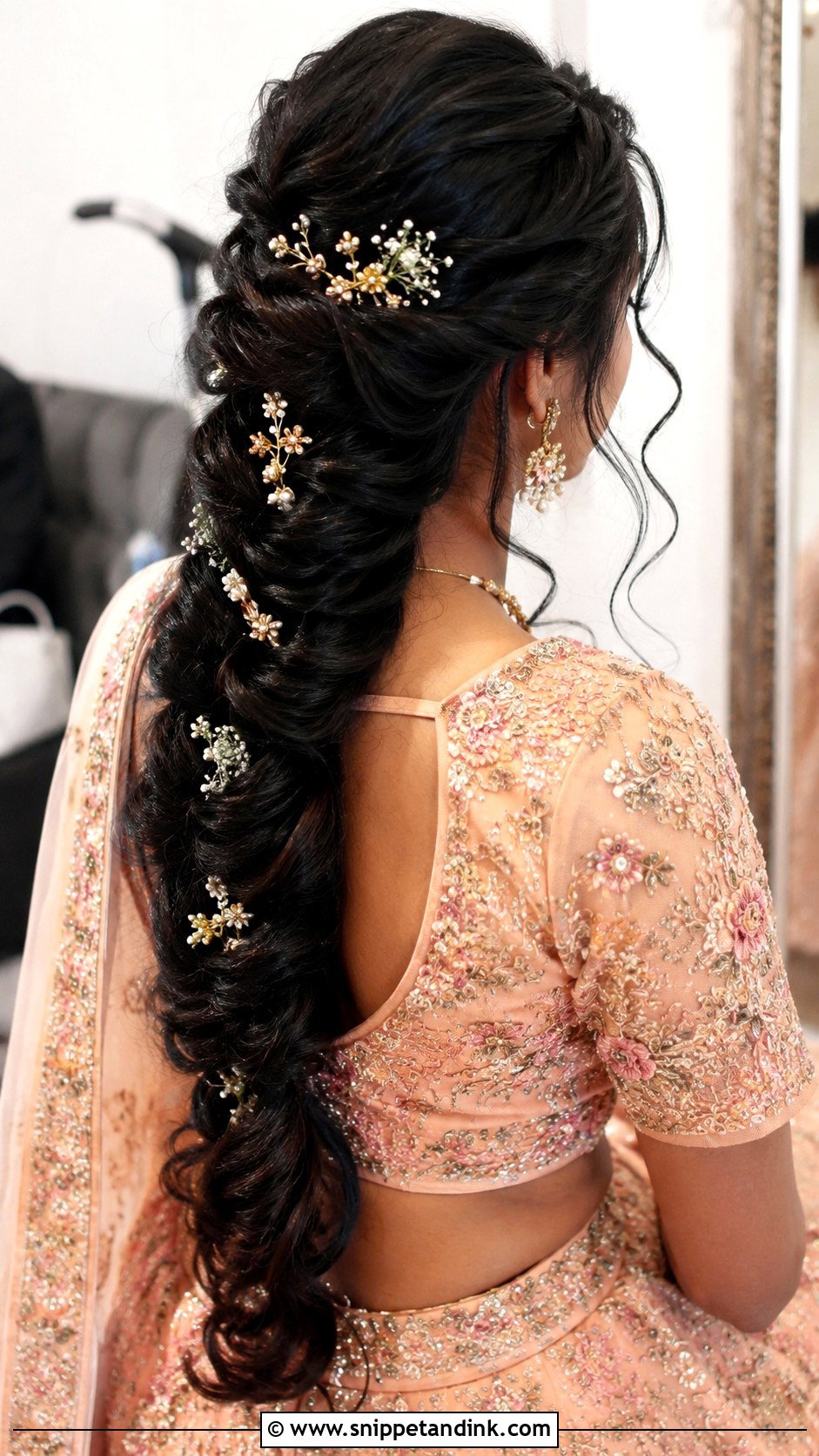 Mermaid Braid Mehendi Hairstyle - Snippet and Ink - 15 Mehendi Hairstyles for Bride