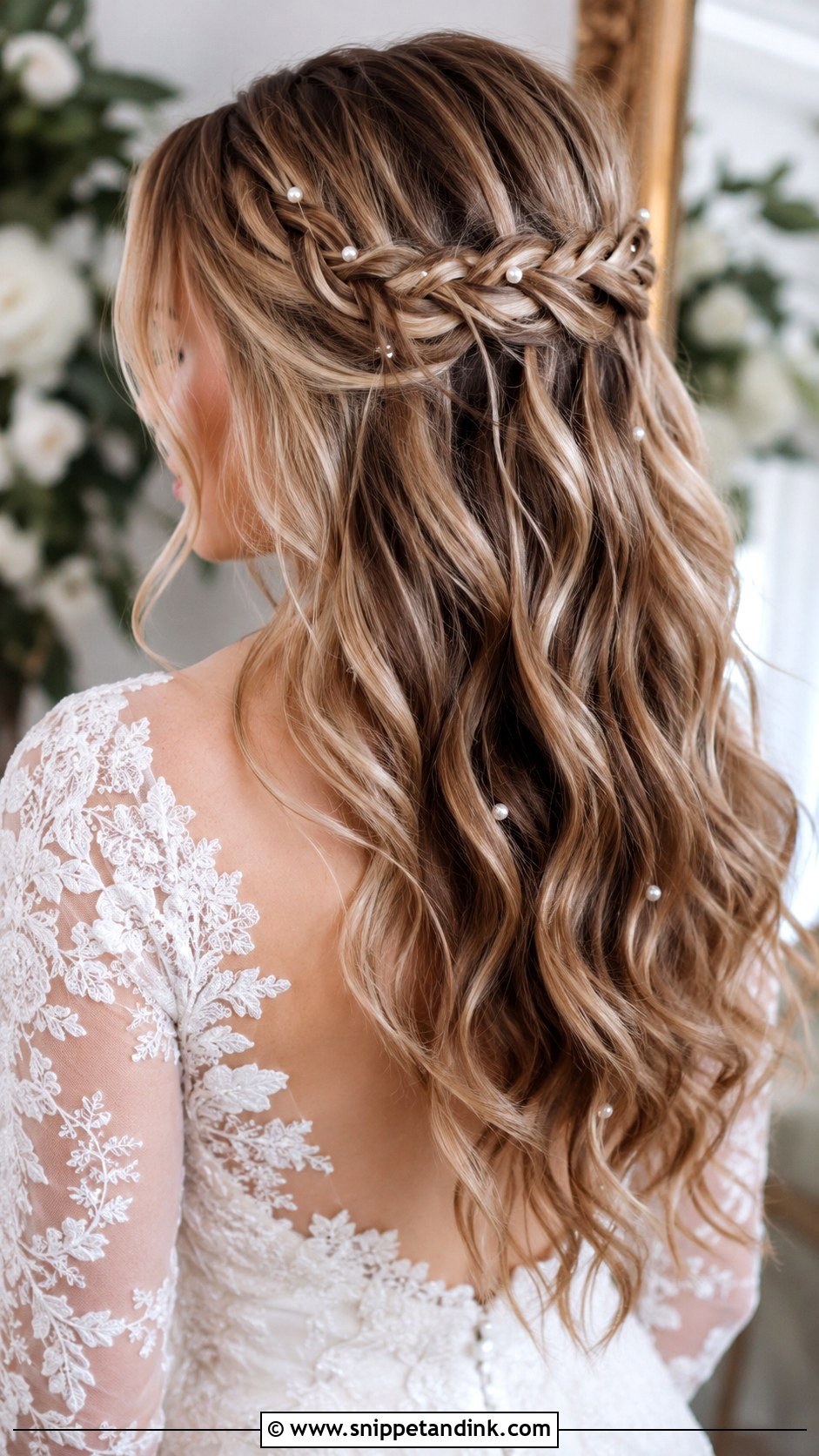Mermaid Bridal Hair With Crown Braid - Snippet and Ink - 15 Mermaid Bridal Hair Ideas