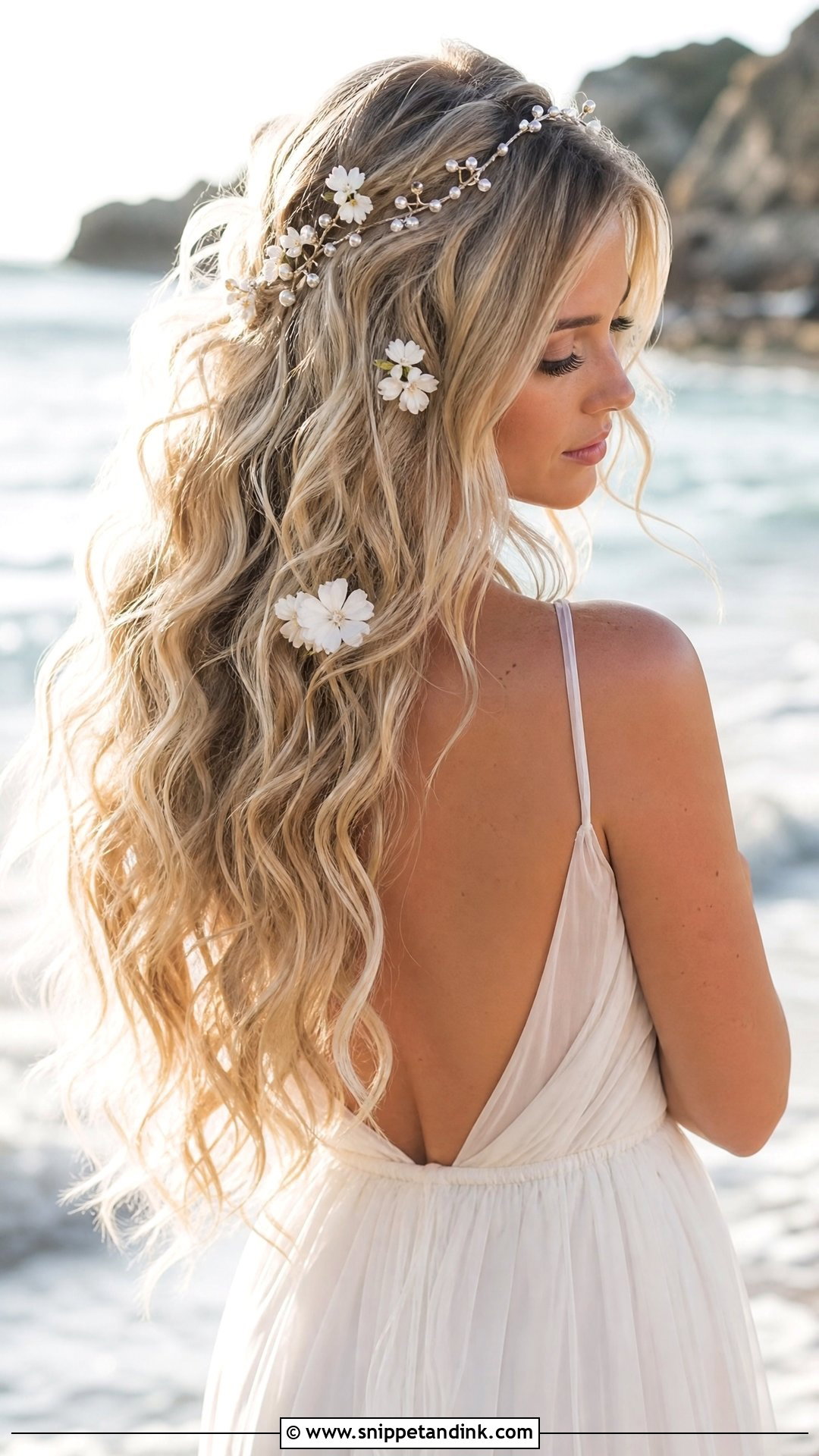 Mermaid Waves Wedding Hair - Snippet and Ink - 20 Bohemian Bridal Hair Ideas