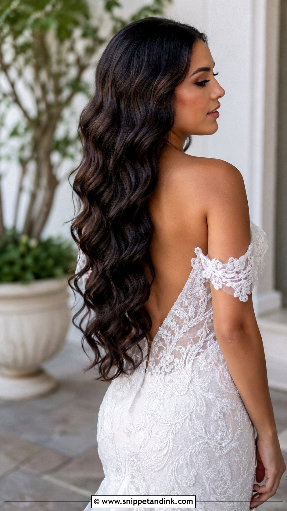 Mermaid Waves for Long Bridal Hair - Snippet and Ink - 25 Wavy Bridal Hair Ideas