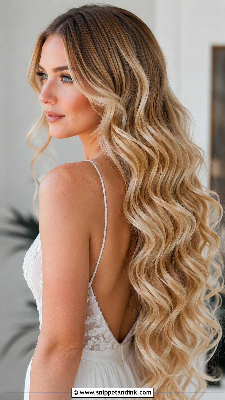 Mermaid Waves for Long Hair - Snippet and Ink - 20 Long Wavy Wedding Hair Ideas
