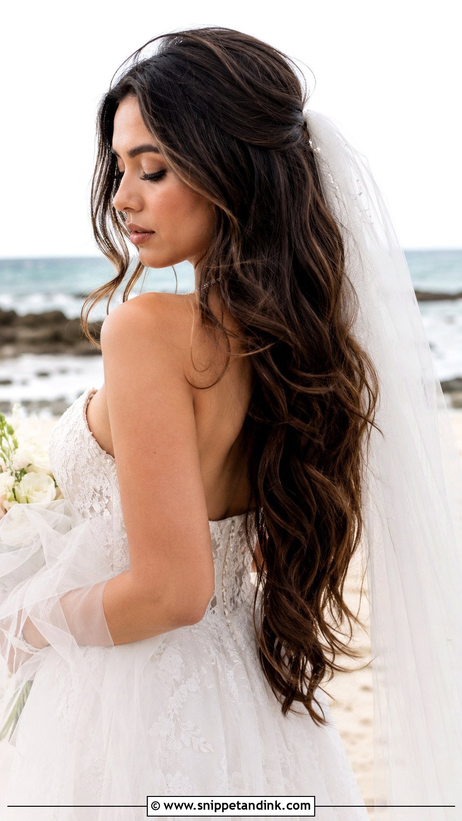 Mermaid Waves for Long Hair - Snippet and Ink - 20 Beachy Wedding Hair Ideas