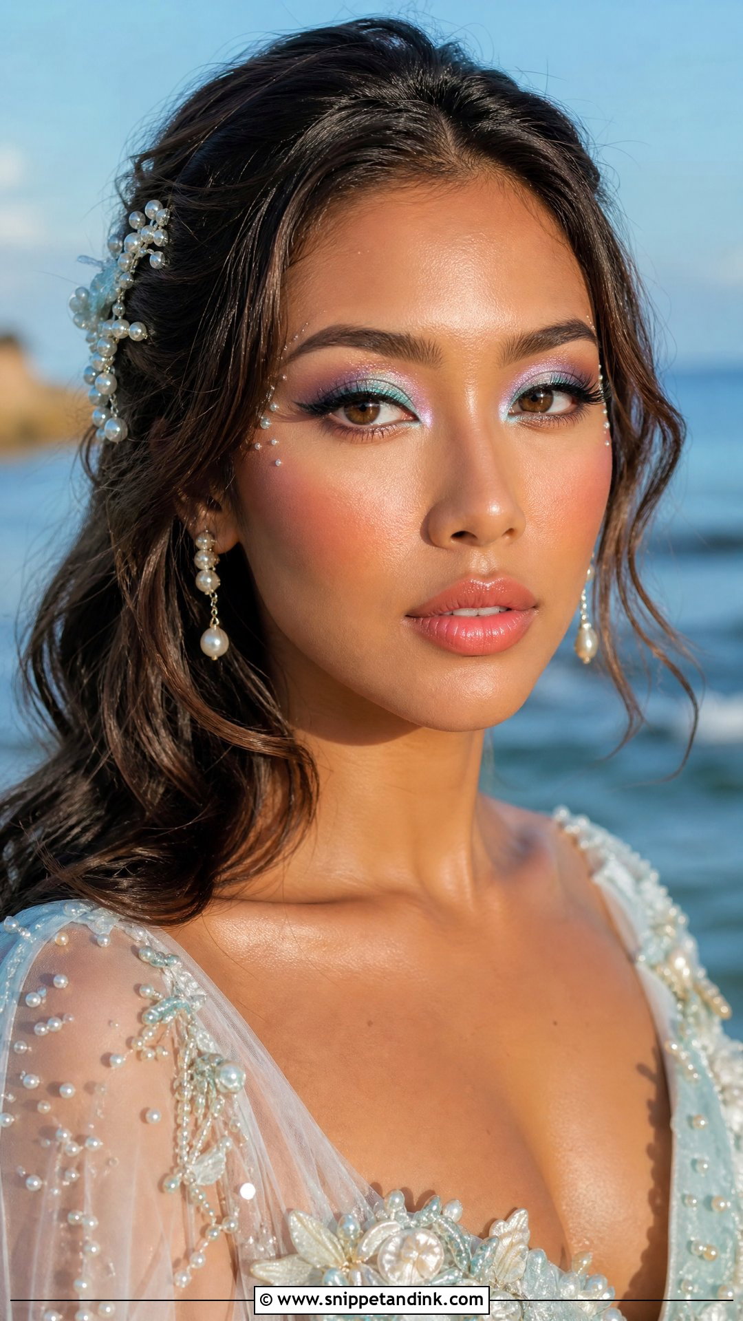 Mermaid Wedding Makeup - Snippet and Ink - 20 Fantasy Wedding Makeup Ideas