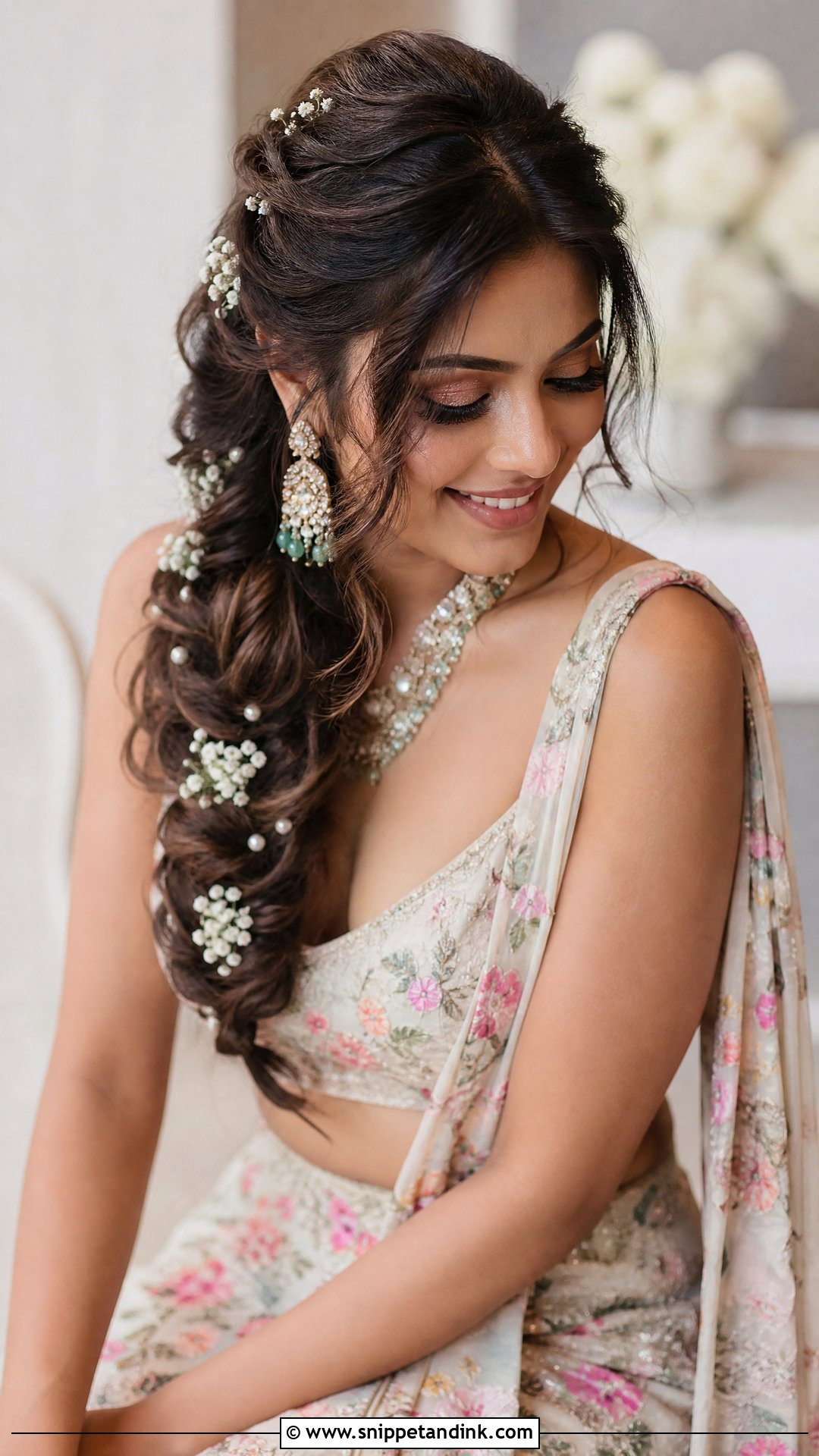 Messy Braid Indian Wedding - Snippet and Ink - 15 Braid Hairstyle Indian Wedding Ideas