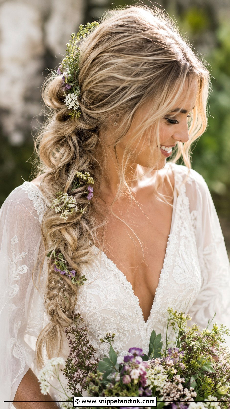Messy Braid for Wedding - Snippet and Ink - 25 Braid Hairstyles for Wedding
