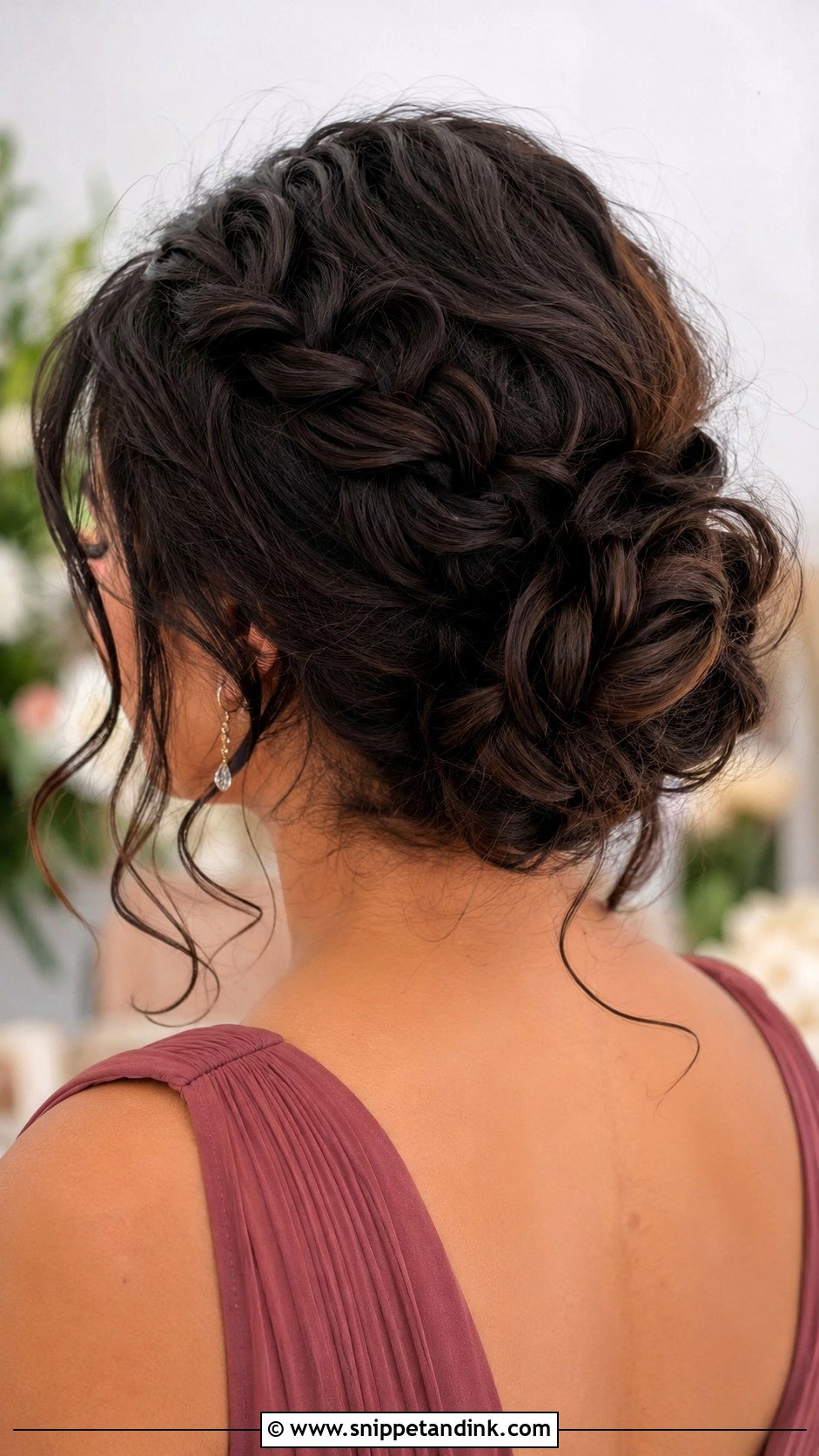 Messy Braided Bun Bridesmaid Hairstyle - Snippet and Ink - 20 Bridesmaid Hairstyles Braids