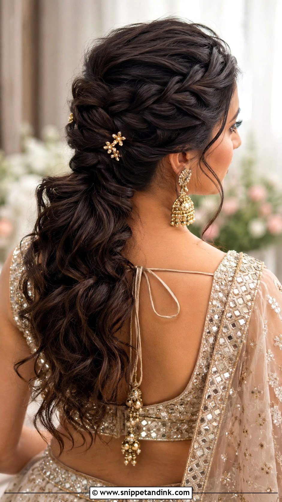 Messy Braided Ponytail Indian Wedding - Snippet and Ink - 15 Messy Ponytail Hairstyles Indian Wedding