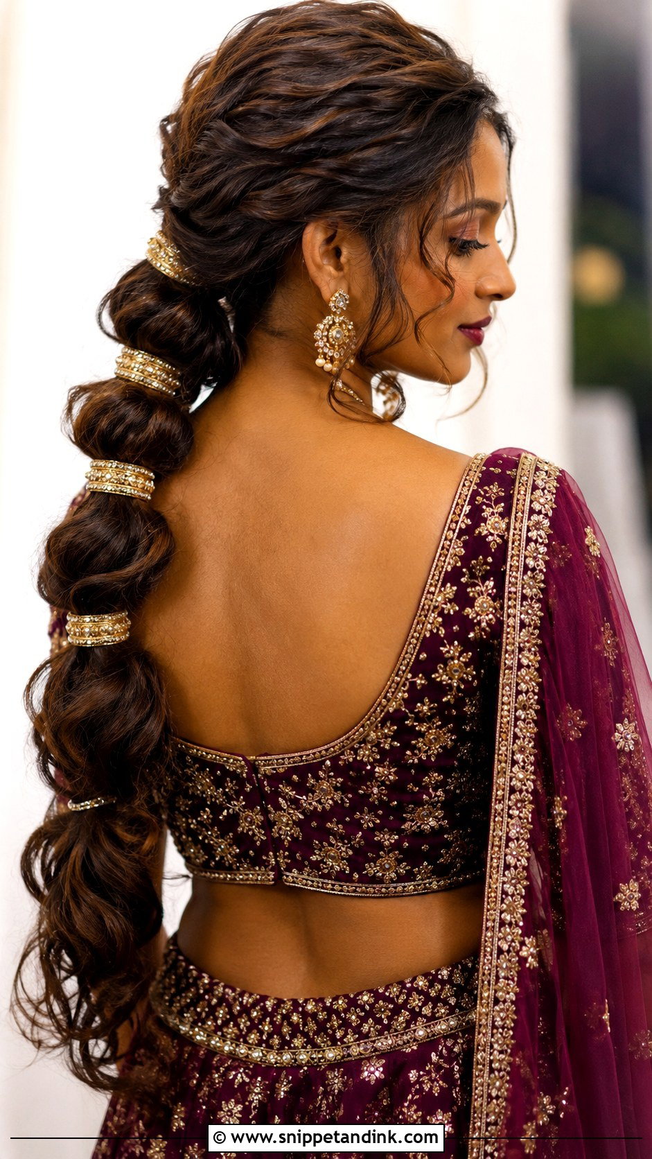 Messy Braided Ponytail Indian Wedding - Snippet and Ink - 15 Messy Braided Hairstyles Indian Wedding