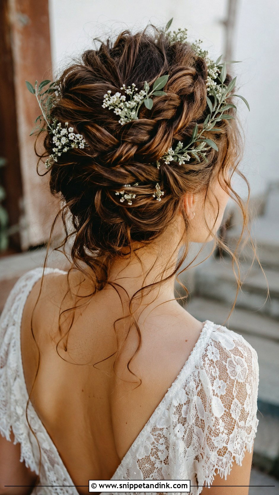 Messy Braided Updo - Snippet and Ink - 20 Messy Wedding Hair Updo Ideas