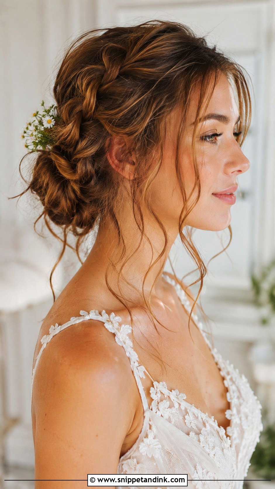 Messy Braided Updo - Snippet and Ink - 30 Bridal Braids
