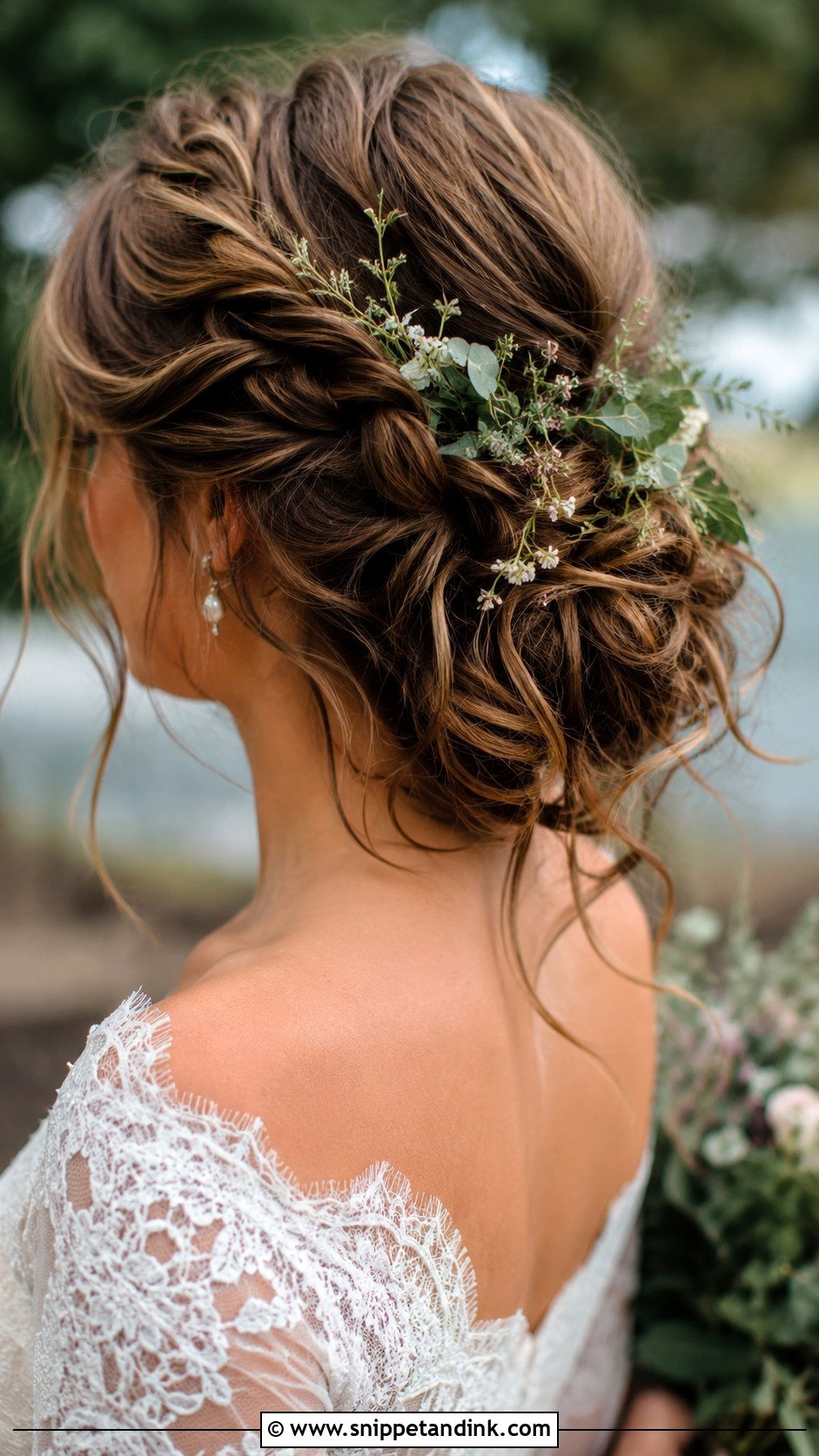 Messy Braided Updo Wedding Style - Snippet and Ink - 25 Braided Wedding Hairstyles