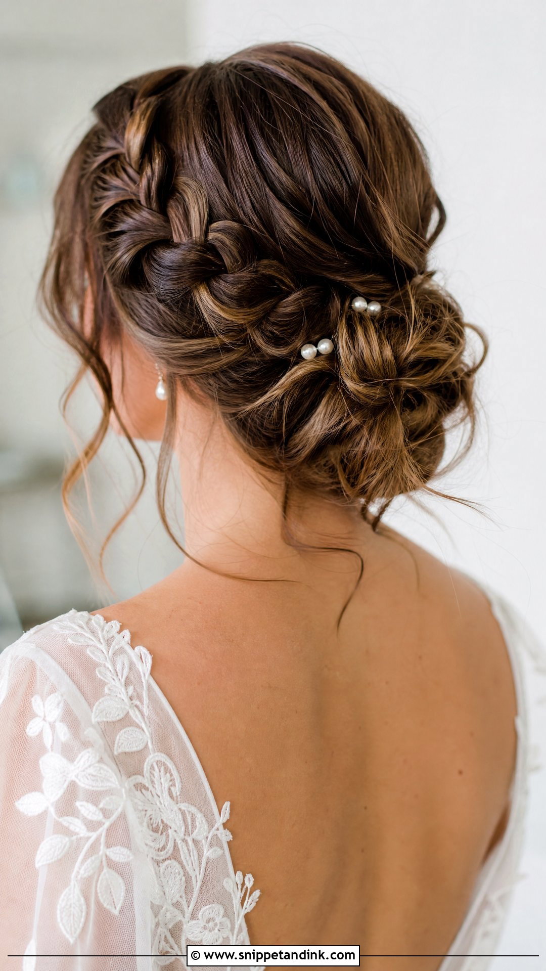 Messy Braided Updo for Wedding - Snippet and Ink - 20 Messy Hairstyles for Wedding