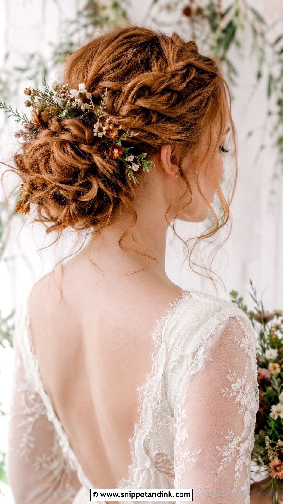 Messy Braided Updo for Wedding - Snippet and Ink - 20 Messi Bride Hairstyle Ideas