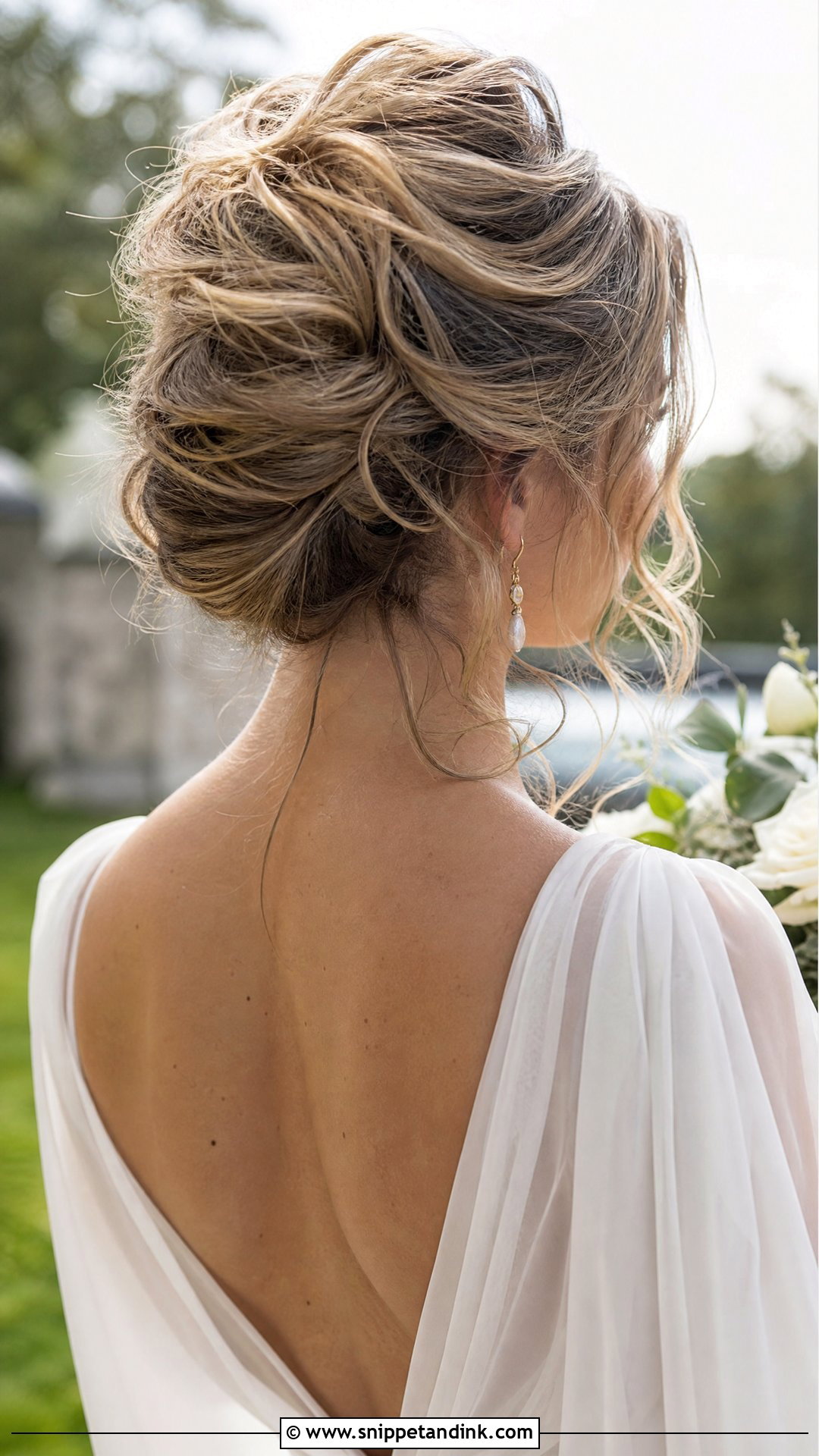 Messy Bridal French Twist - Snippet and Ink - 15 Bridal Updo French Twist Ideas