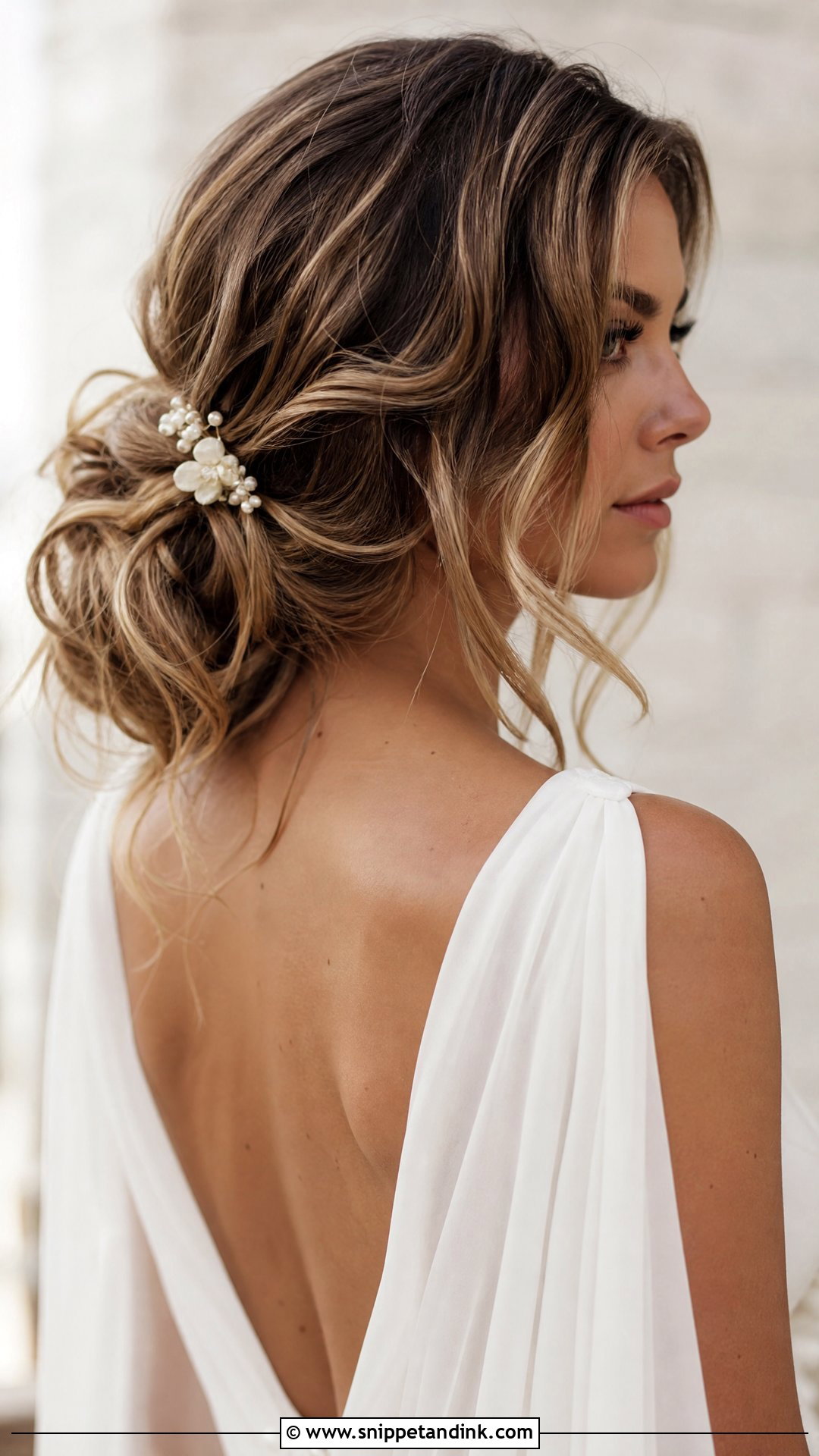 Messy Bridal Updo - Snippet and Ink - 20 Modern Bridal Hairstyles