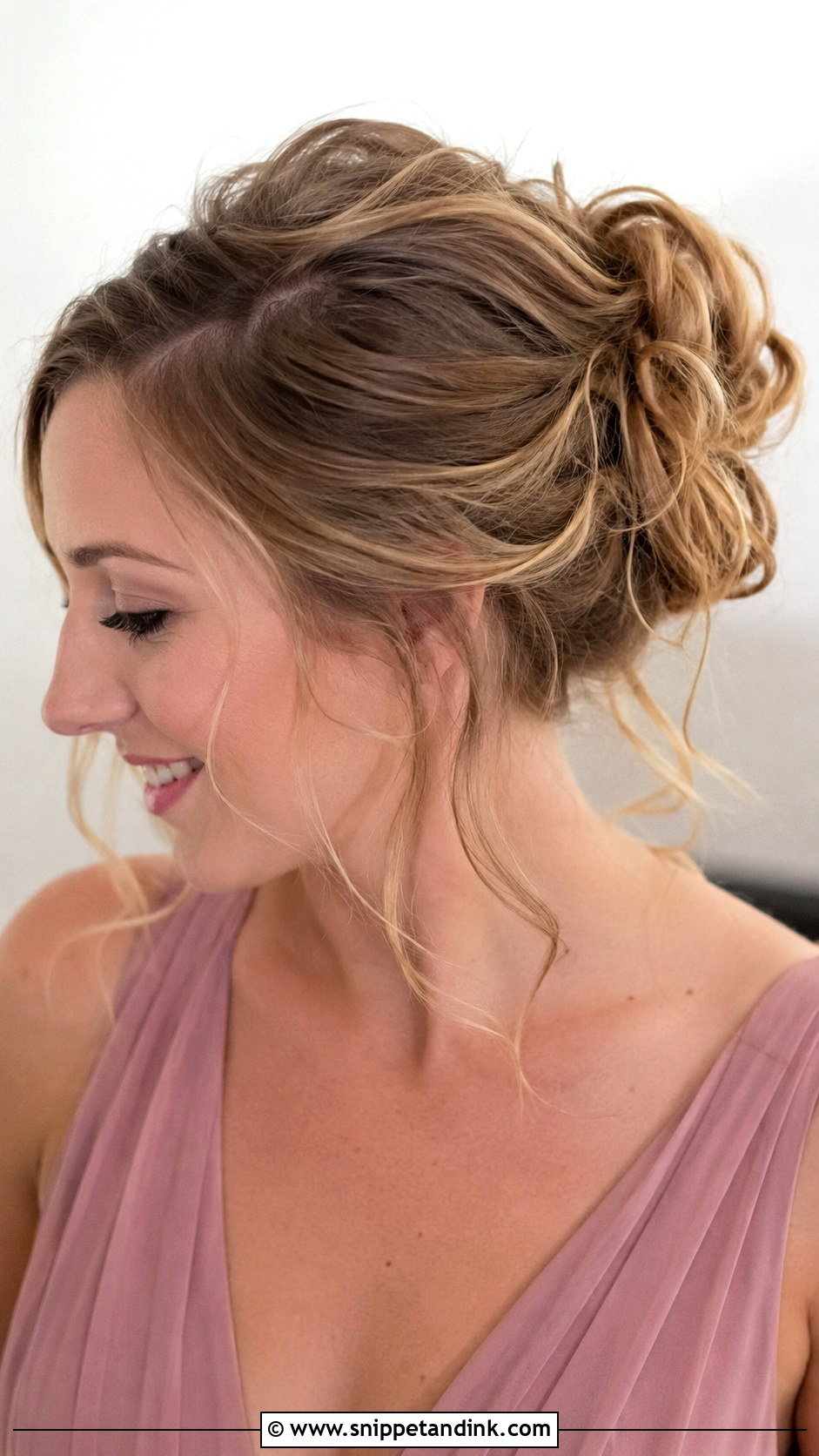 Messy Bridesmaid Bun - Snippet and Ink - 25 Bridesmaid Bun Hairstyles