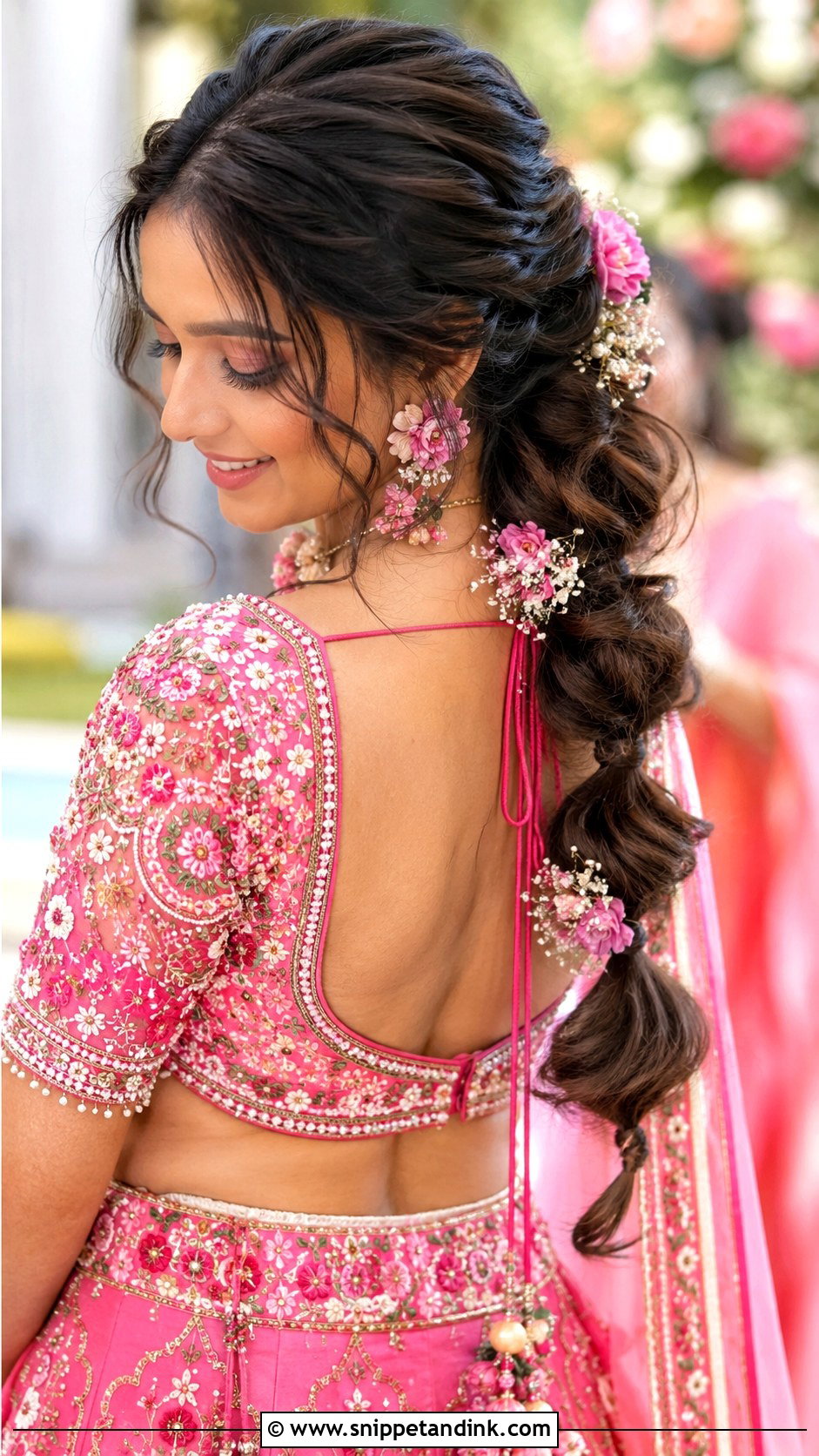 Messy Bubble Braid Indian Wedding - Snippet and Ink - 15 Messy Braided Hairstyles Indian Wedding