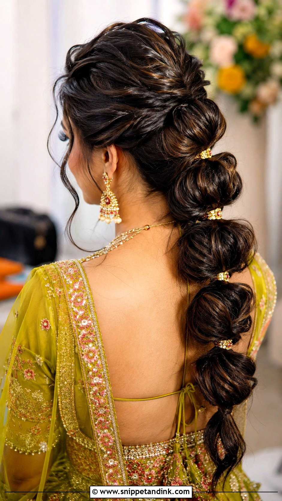 Messy Bubble Ponytail Indian Wedding - Snippet and Ink - 15 Messy Ponytail Hairstyles Indian Wedding
