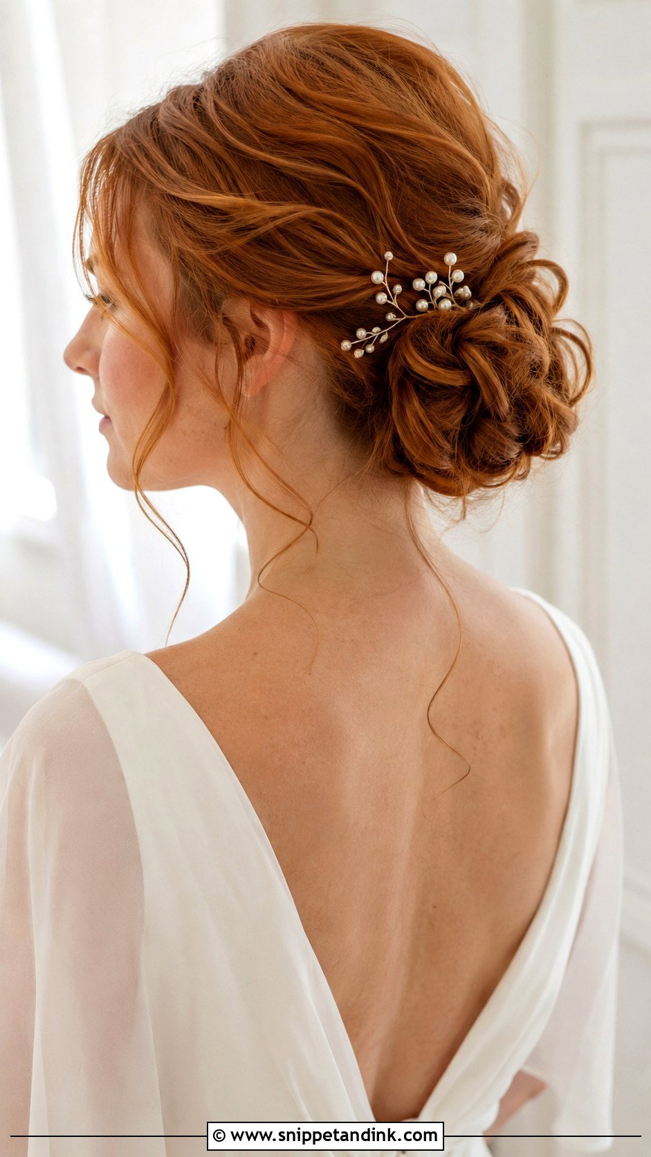 Messy Bun Bridal Hairstyle For Square Face - Snippet and Ink - 15 Square Face Bridal Hairstyles