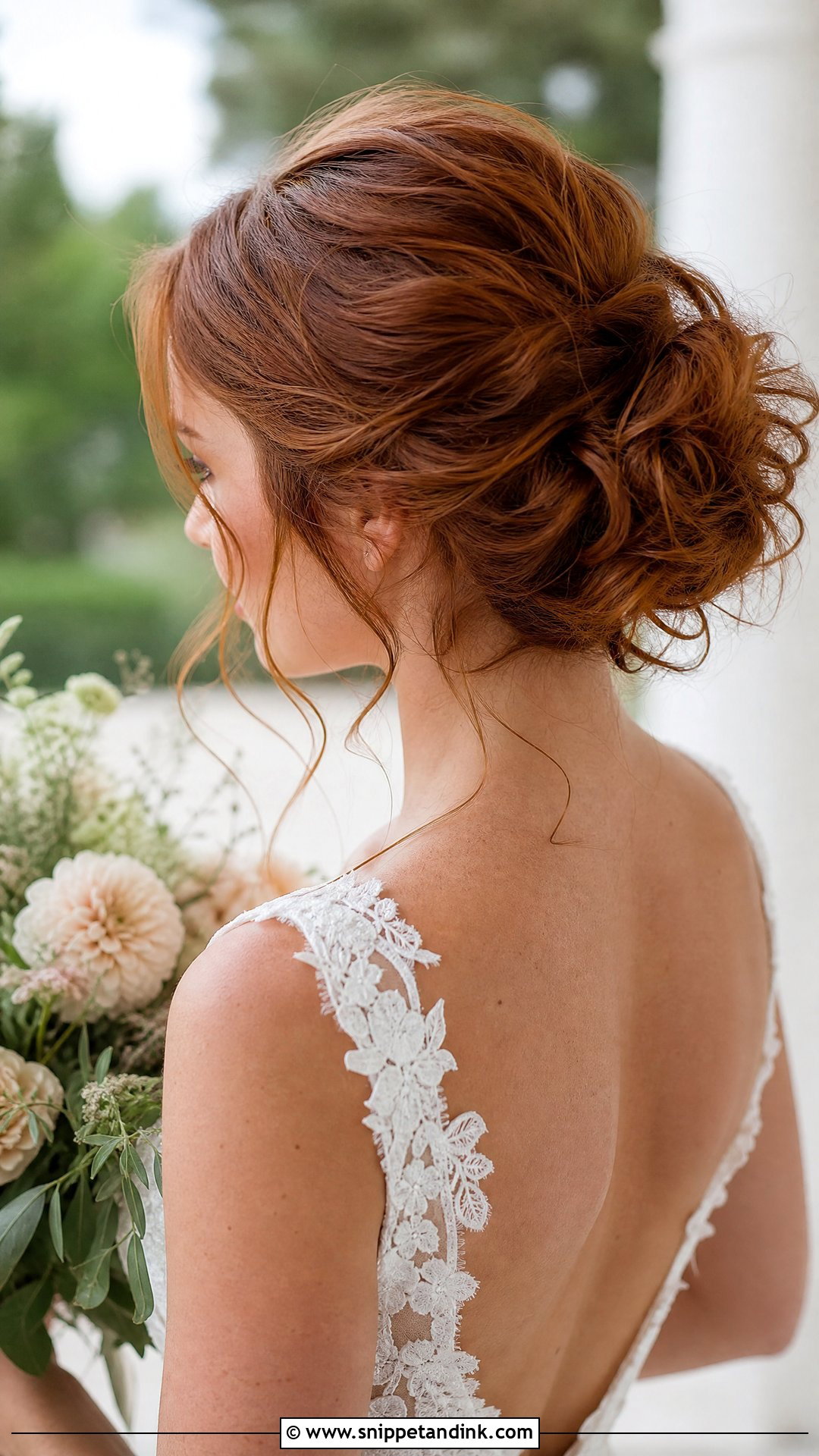 Messy Bun Bridal Updo - Snippet and Ink - 20 Soft Wedding Updo Ideas