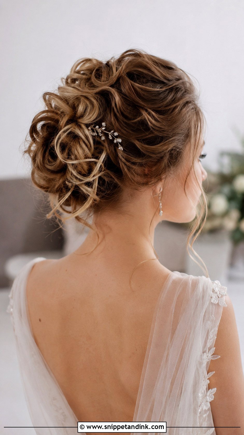 Messy Bun Bridal Updo For Long Hair - Snippet and Ink - 20 Elegant Bridal Updo Hairstyles for Long Hair Wedding