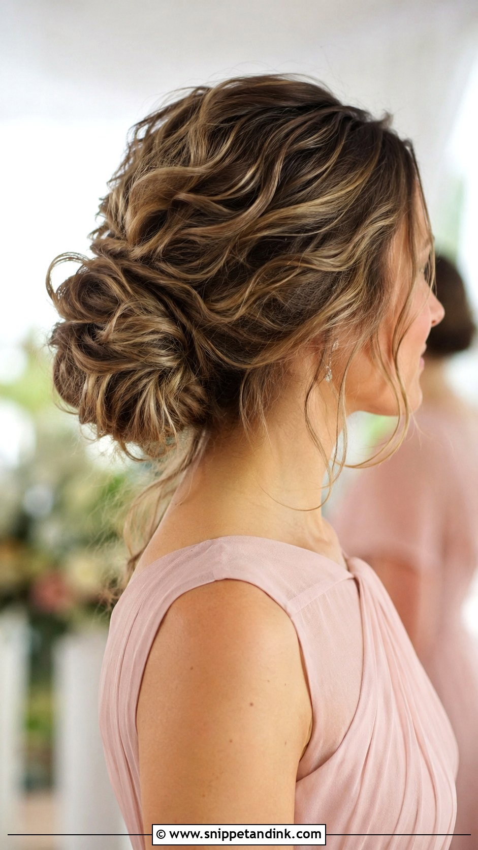 Messy Bun Bridesmaid Hairstyle - Snippet and Ink - 25 Cute Bridesmaid Hairstyles