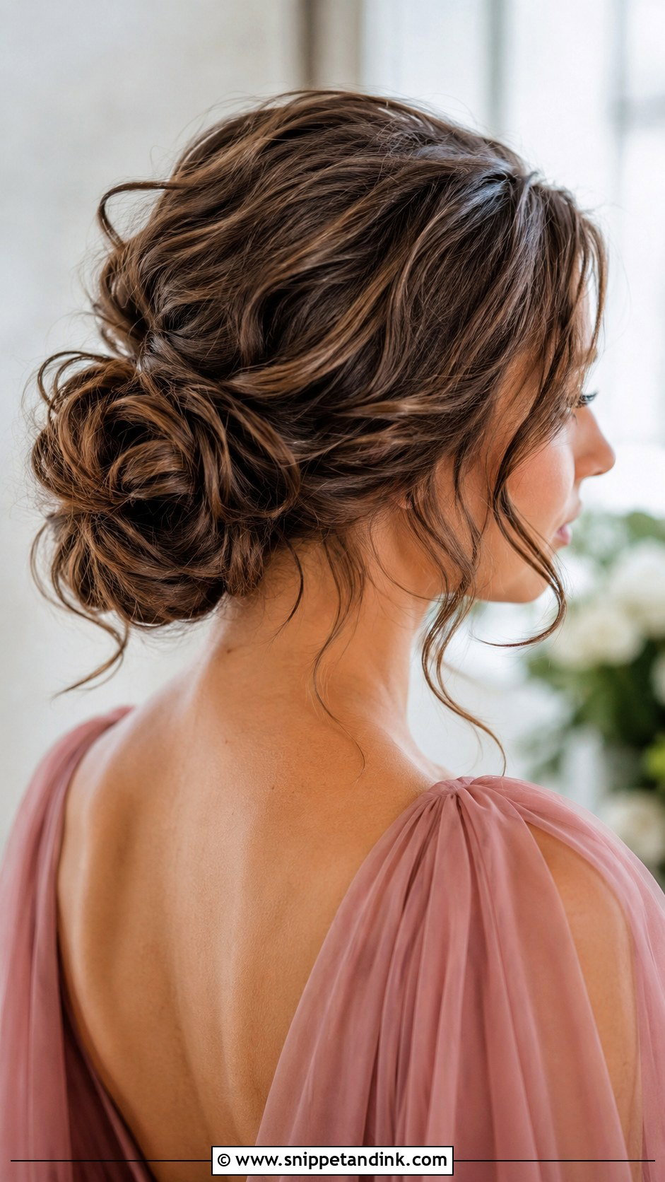 Messy Bun Bridesmaid Updo - Snippet and Ink - 20 Updo Hairstyles for Bridesmaids