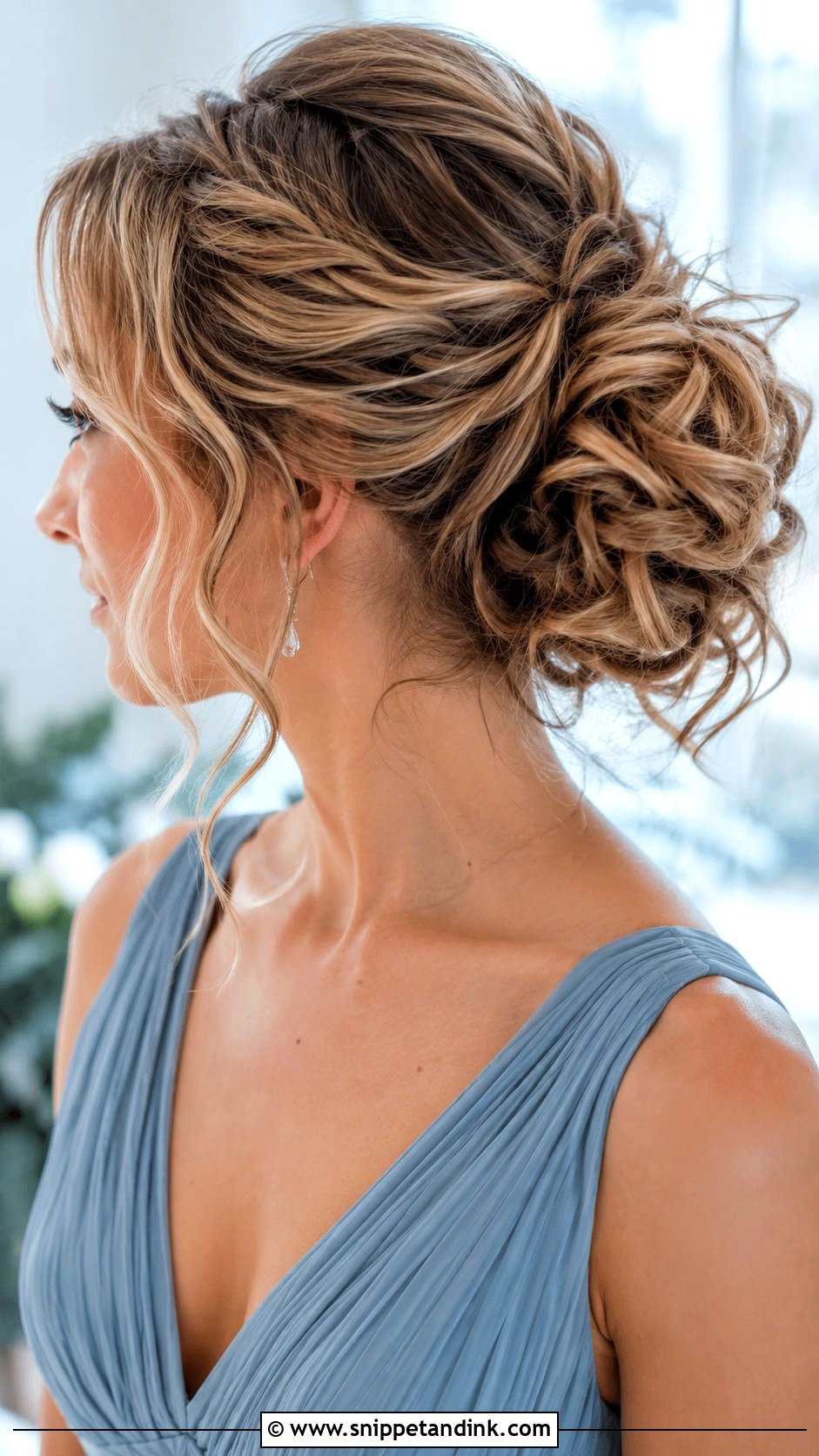 Messy Bun Bridesmaid Updo - Snippet and Ink - 20 Bridesmaids Hair Updo Ideas
