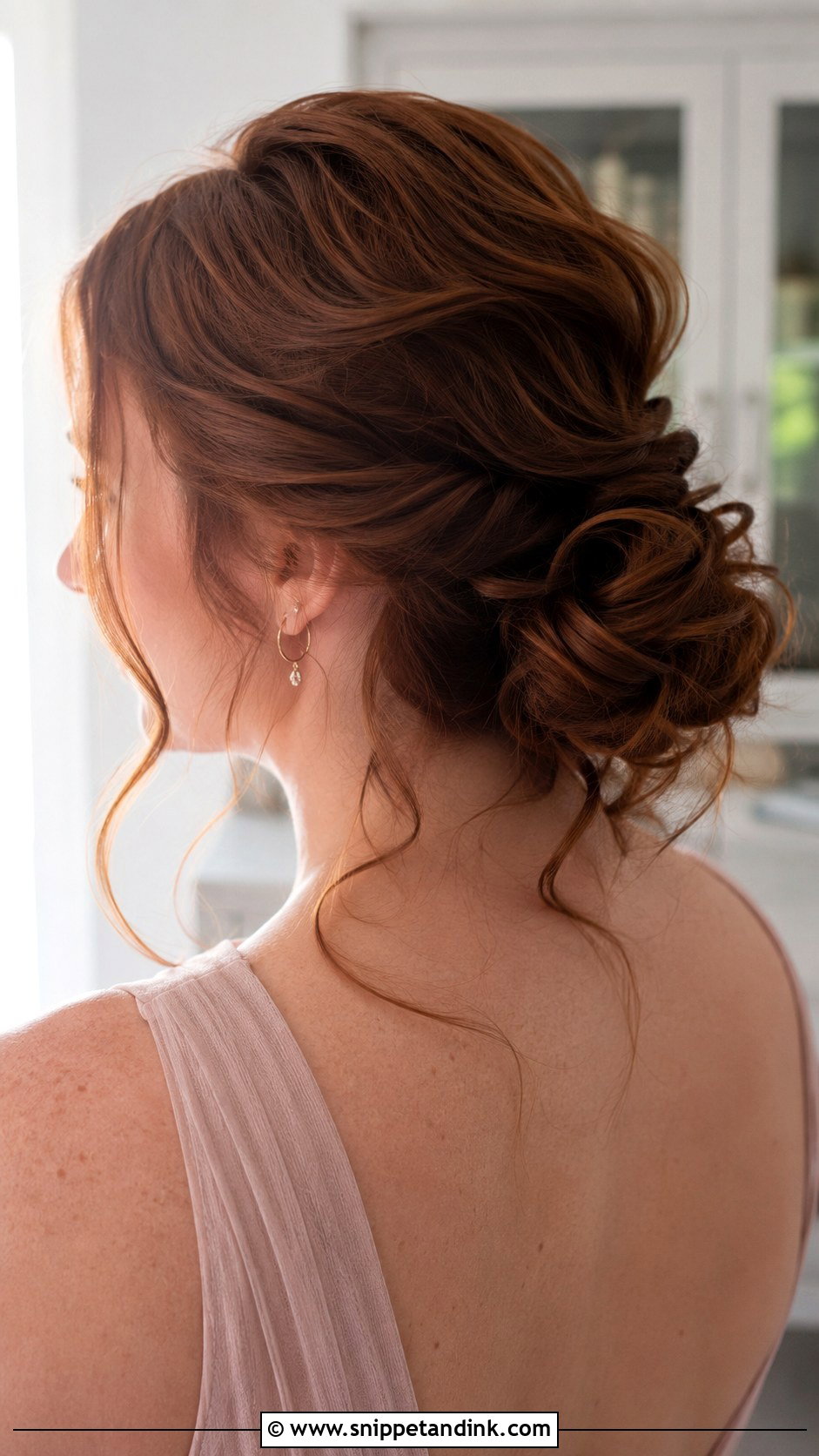 Messy Bun Bridesmaid Updo - Snippet and Ink - 20 Up Do for Bridesmaid Ideas