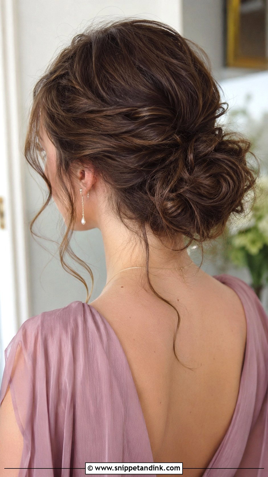 Messy Bun Bridesmaid Updo For Long Hair - Snippet and Ink - 20 Bridesmaid Hair Updo Long Ideas