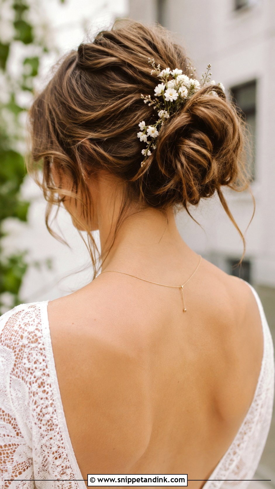 Messy Bun Civil Wedding Hairstyle - Snippet and Ink - 25 Civil Wedding Hairstyle Ideas