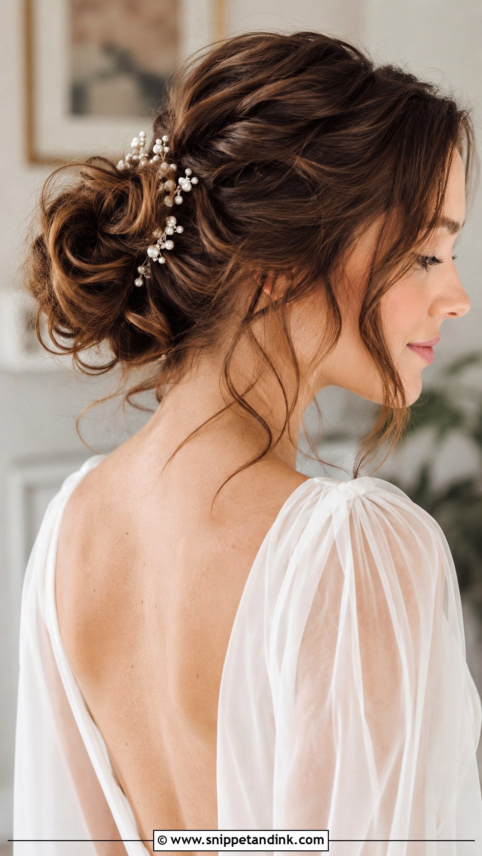 Messy Bun Engagement Hairstyle - Snippet and Ink - 20 Bridal Hairstyle for Engagement Ideas