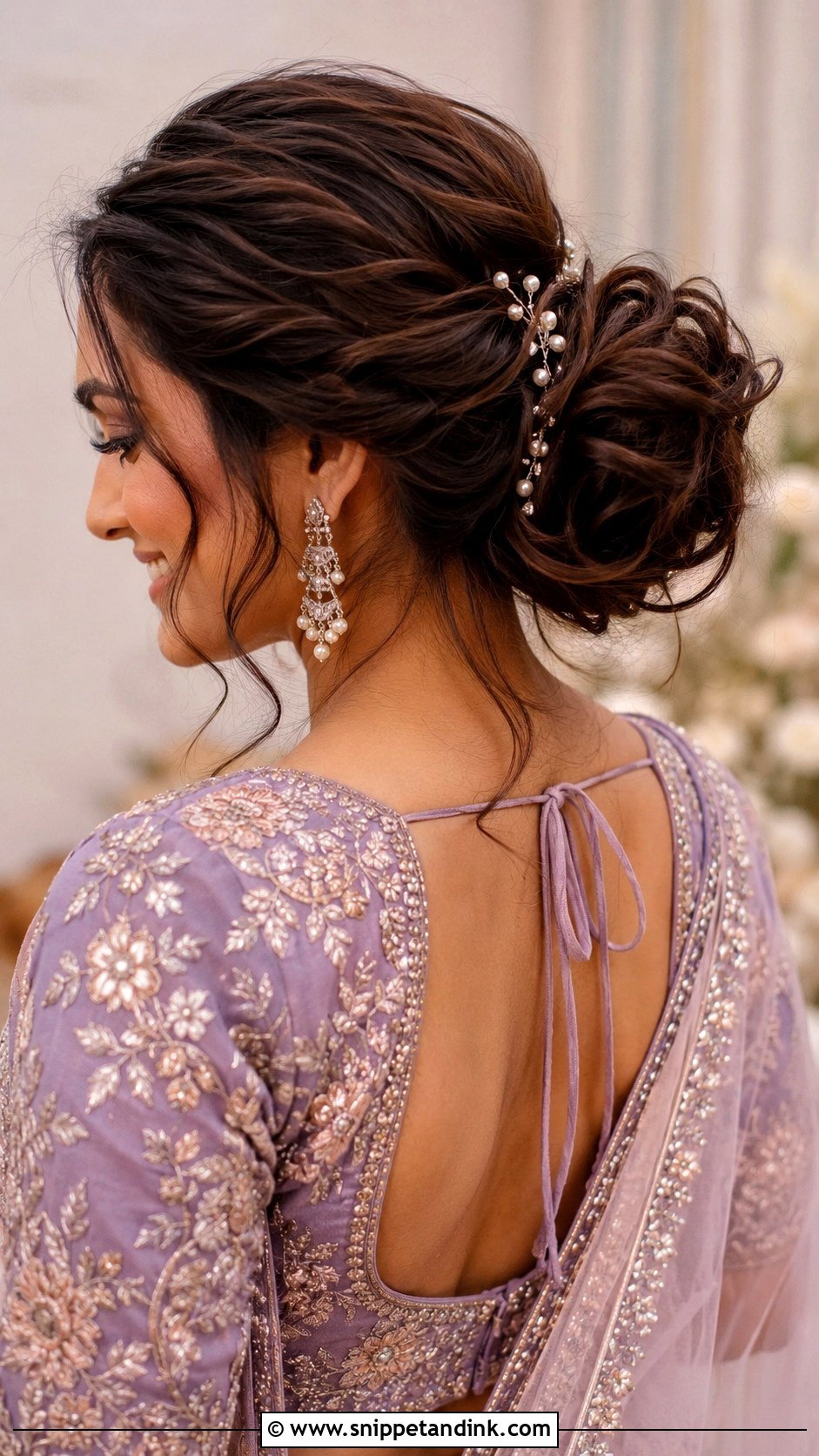 Messy Bun For Chaniya Choli Wedding - Snippet and Ink - 15 Hairstyle for Chaniya Choli Wedding Ideas