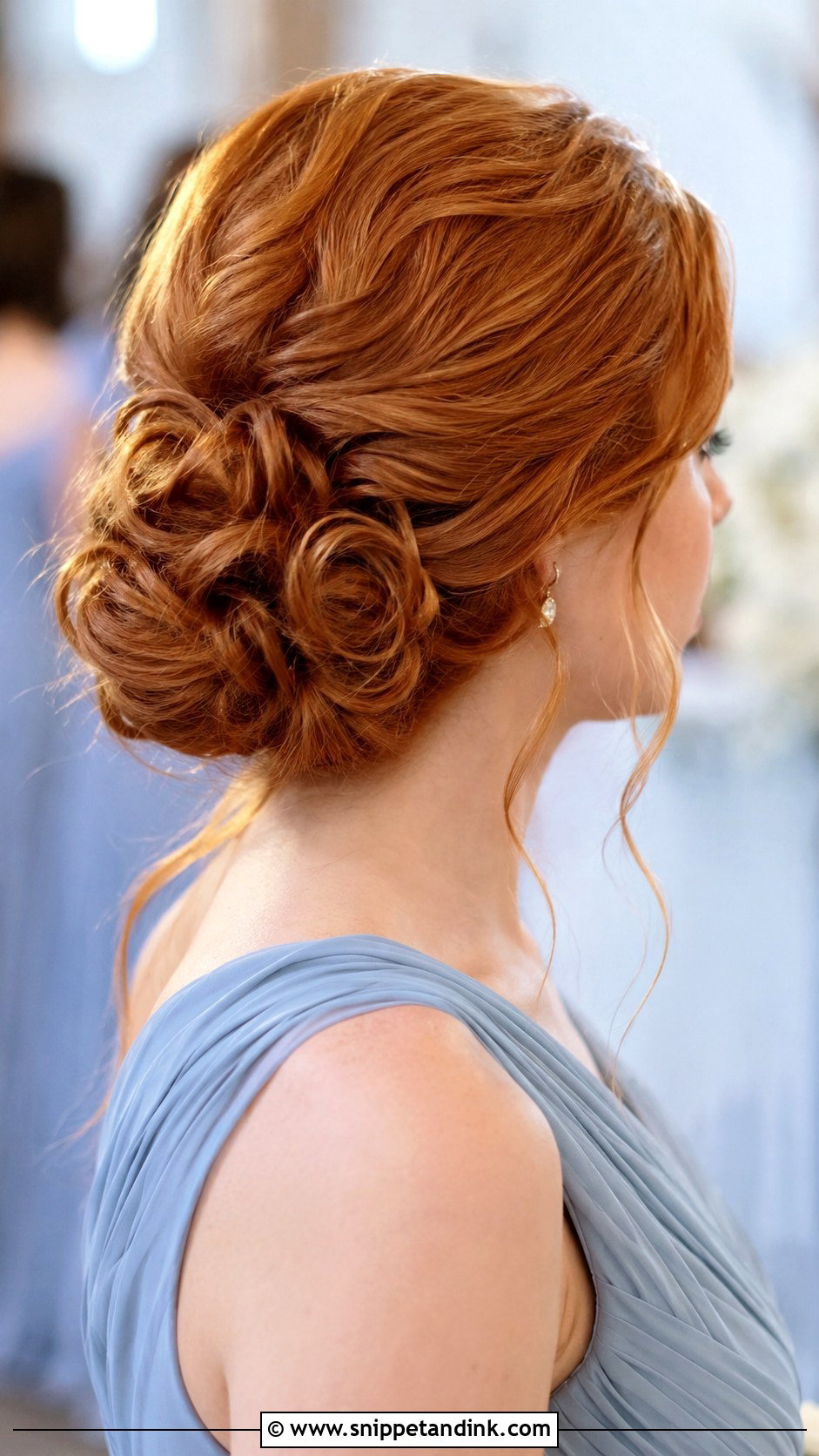 Messy Bun For Long Hair Bridesmaid - Snippet and Ink - 20 Messy Bun Bridesmaid Ideas