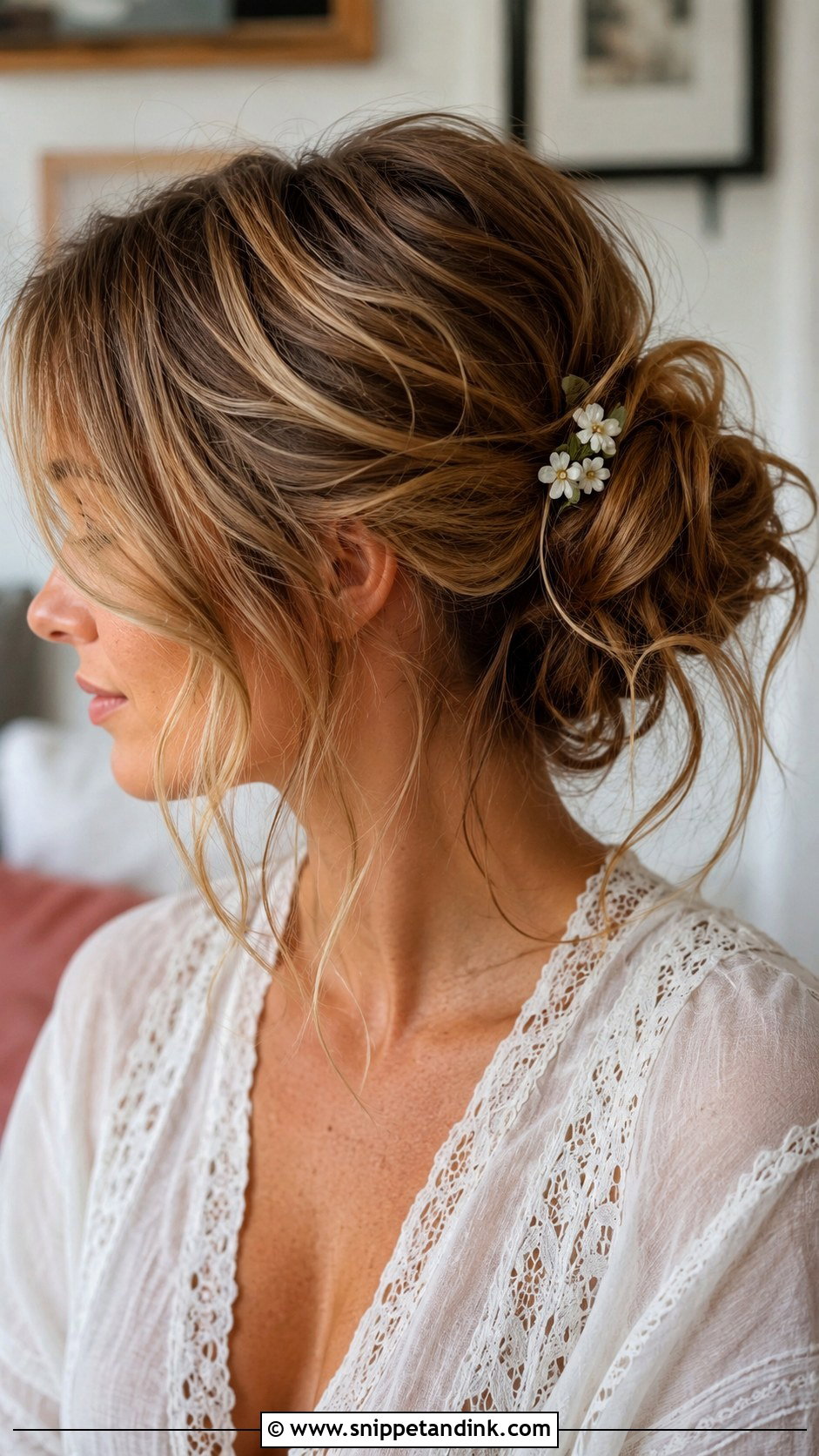 Messy Bun Updo for Wedding - Snippet and Ink - 25 Hairstyles for Wedding Party