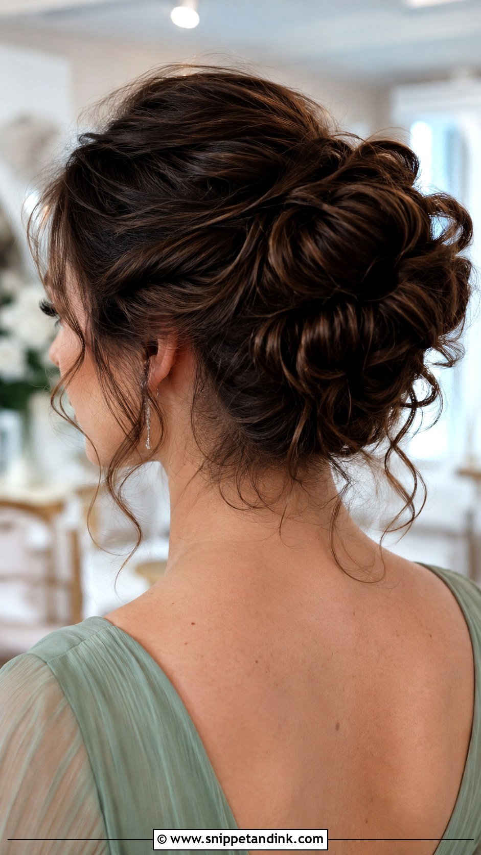 Messy Bun Wedding Guest Updo - Snippet and Ink - 15 Up Hairstyles for Wedding Guest