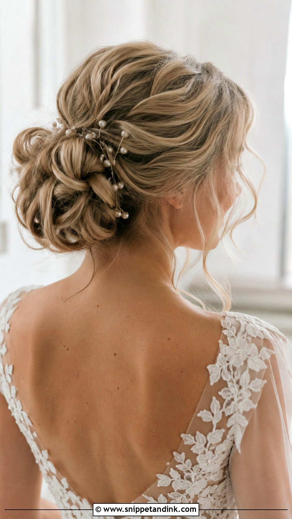 Messy Bun Wedding Hair - Snippet and Ink - 15 Wedding Hair Designs