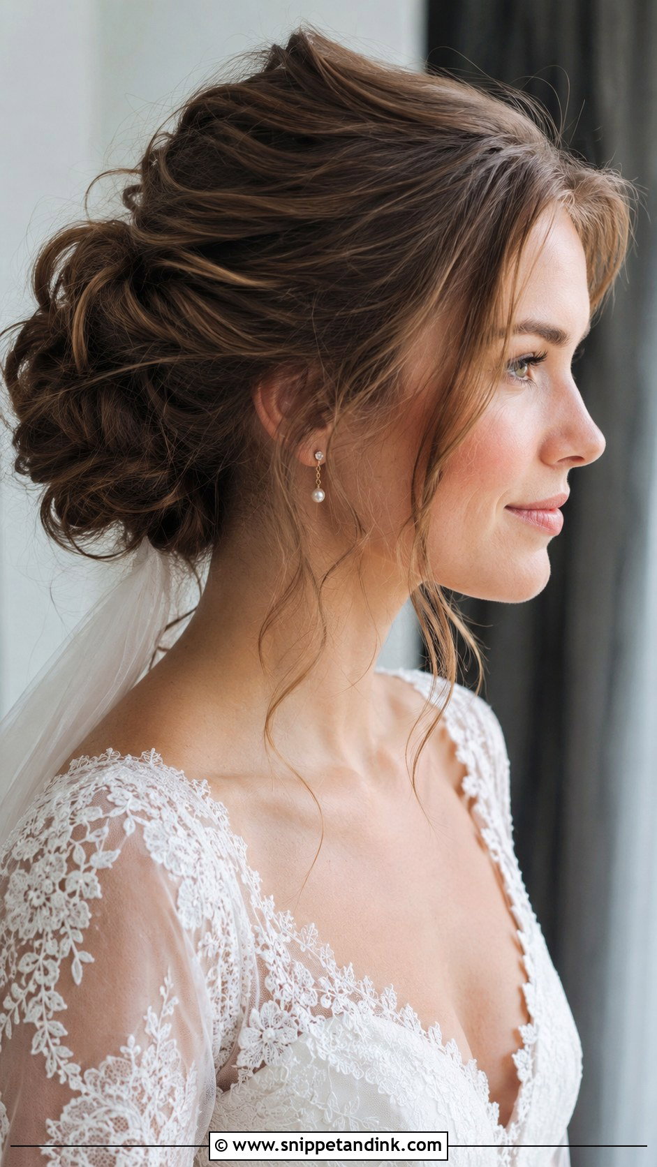 Messy Bun Wedding Hair - Snippet and Ink - 20 Hairdo for Long Hair Wedding Ideas