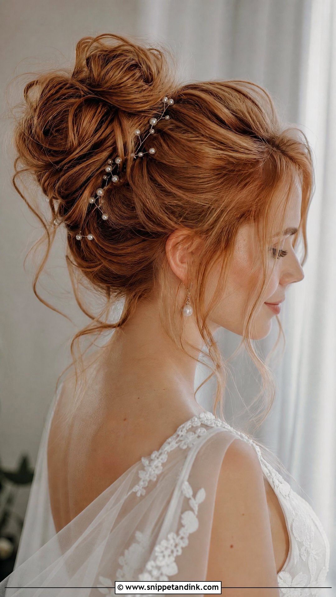 Messy Bun Wedding Hair With Volume - Snippet and Ink - 20 Wedding Hair Volume Ideas
