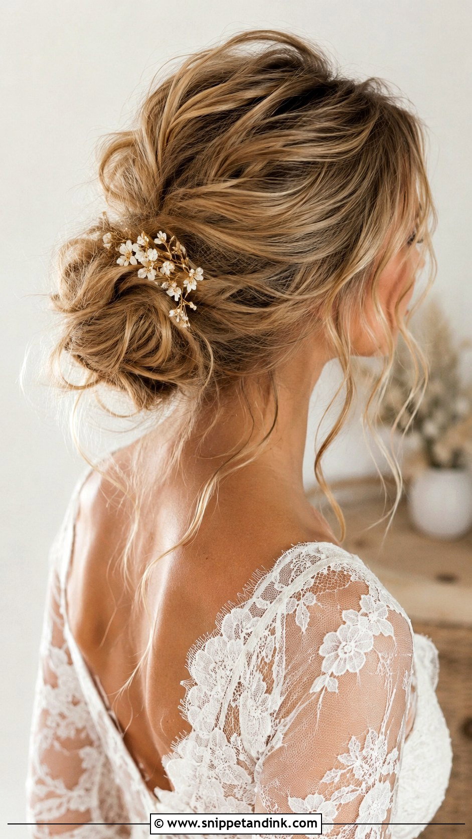 Messy Bun Wedding Hairdo For Round Face - Snippet and Ink - 15 Hairdo for Round Face Wedding Ideas