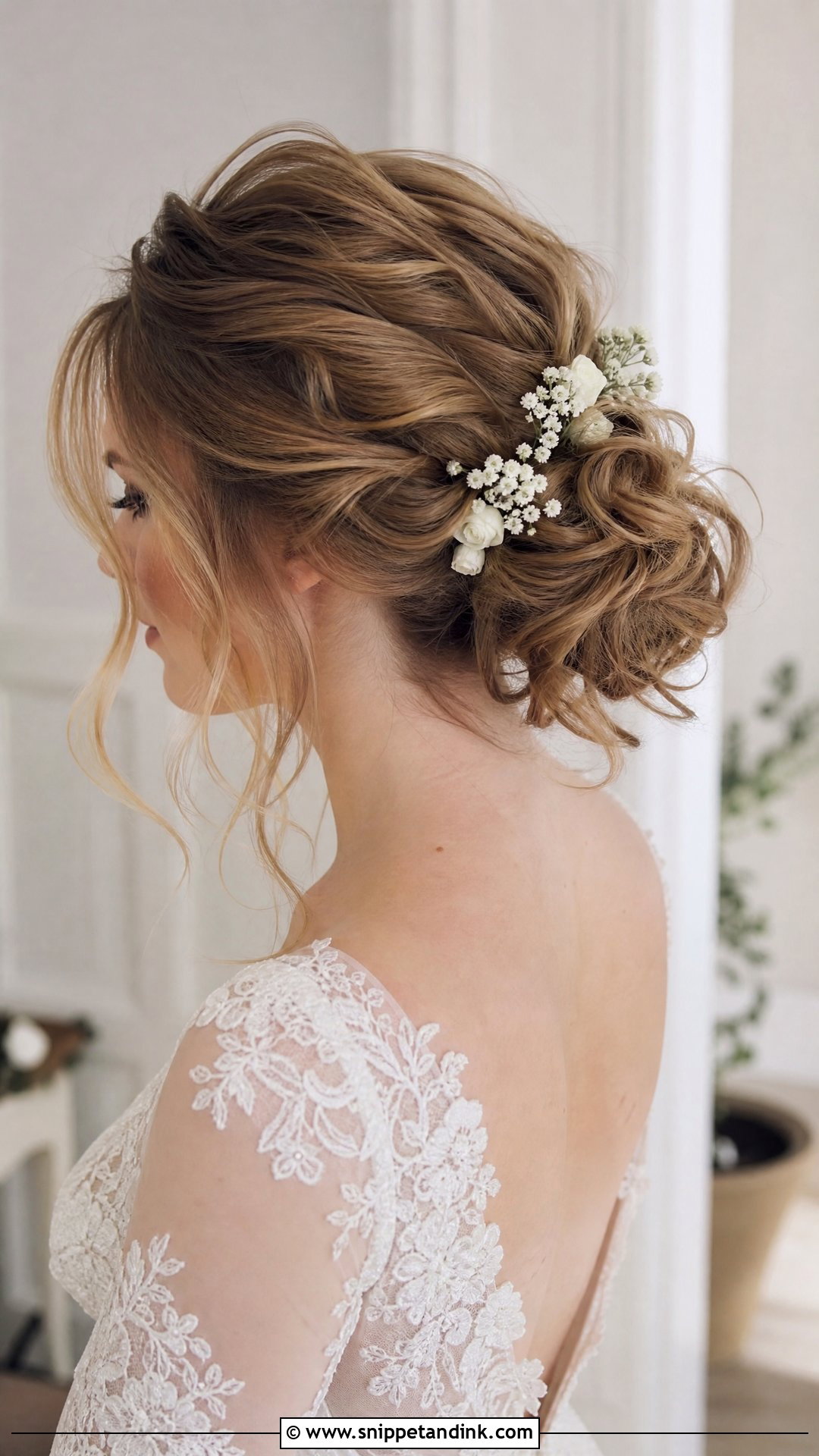 Messy Bun Wedding Hairstyle - Snippet and Ink - 15 Basic Wedding Hairstyles