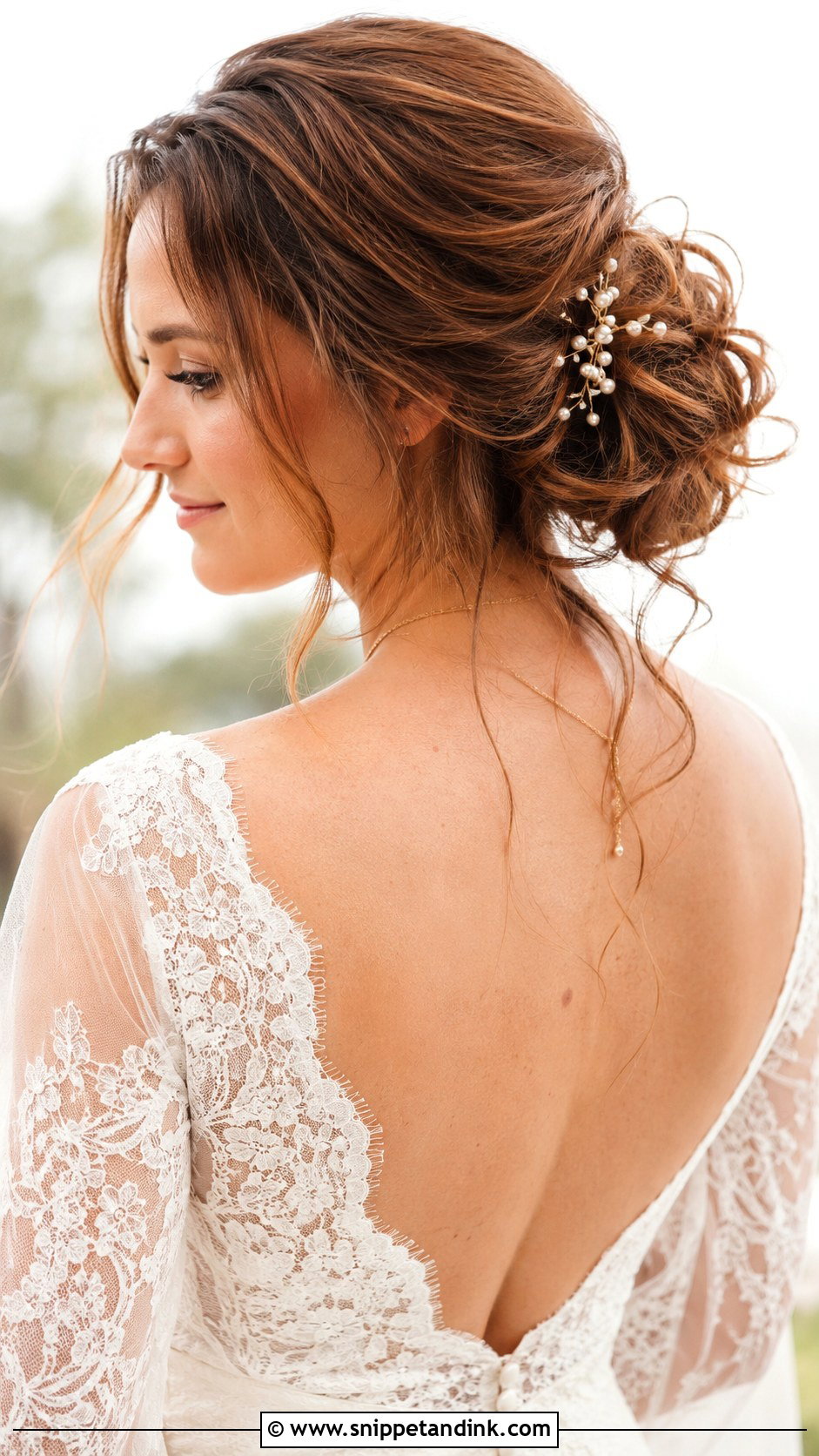 Messy Bun Wedding Hairstyle - Snippet and Ink - 15 Wedding Hairstyle Ideas for Long Hair