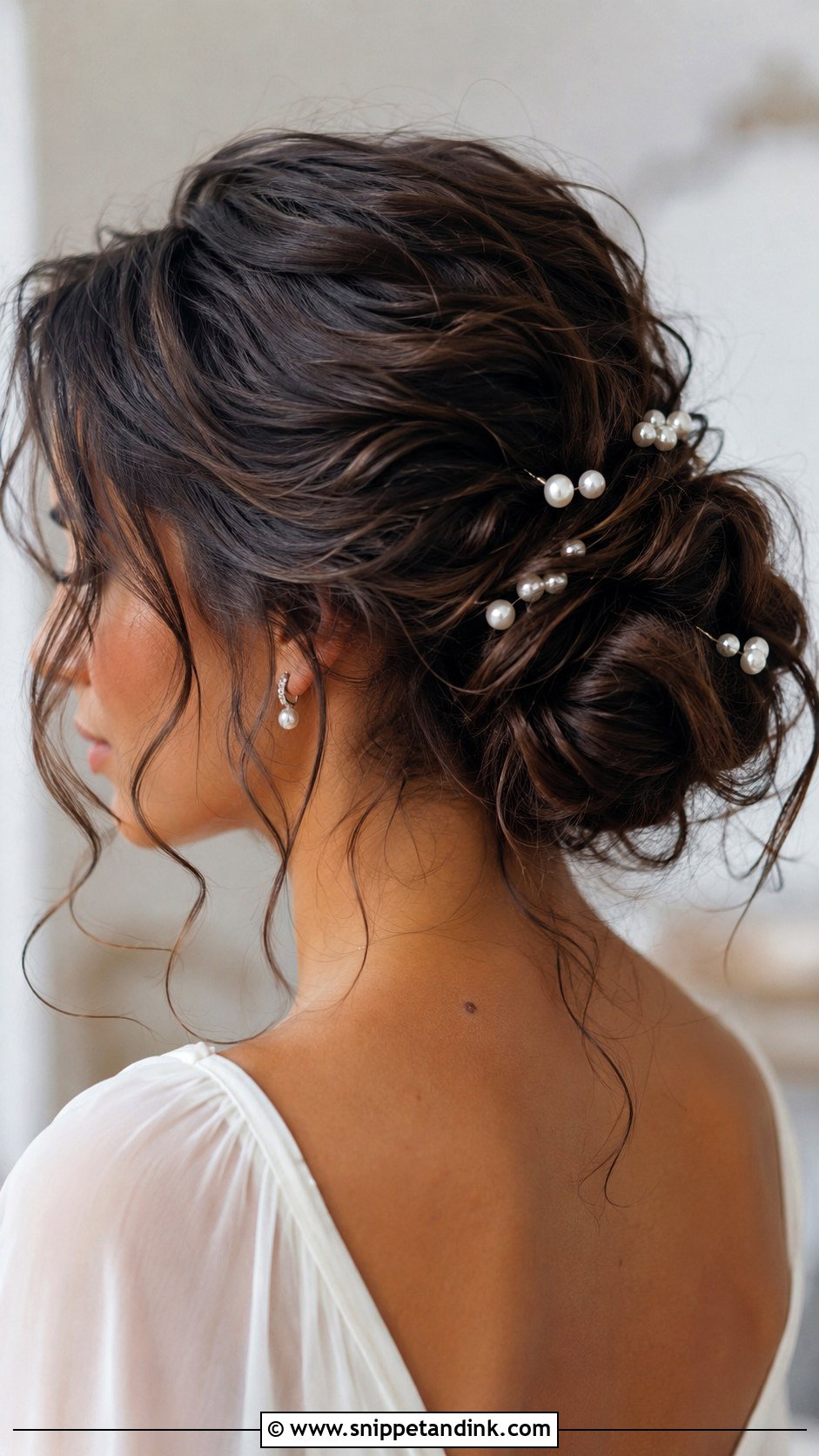 Messy Bun Wedding Hairstyle - Snippet and Ink - 15 Wedding Hairstyles At Home