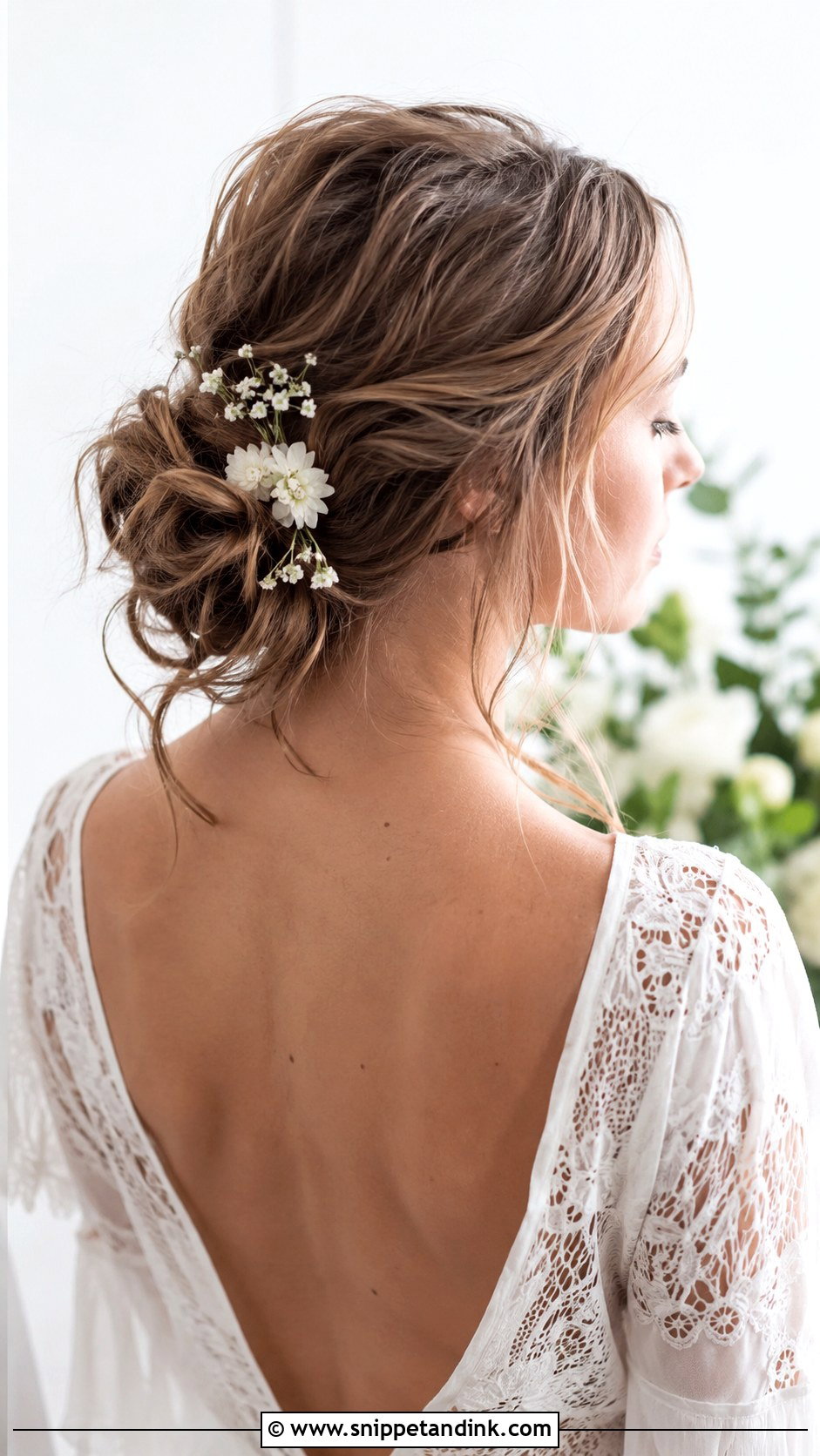 Messy Bun Wedding Hairstyle - Snippet and Ink - 20 Bride Hair Styles 2024