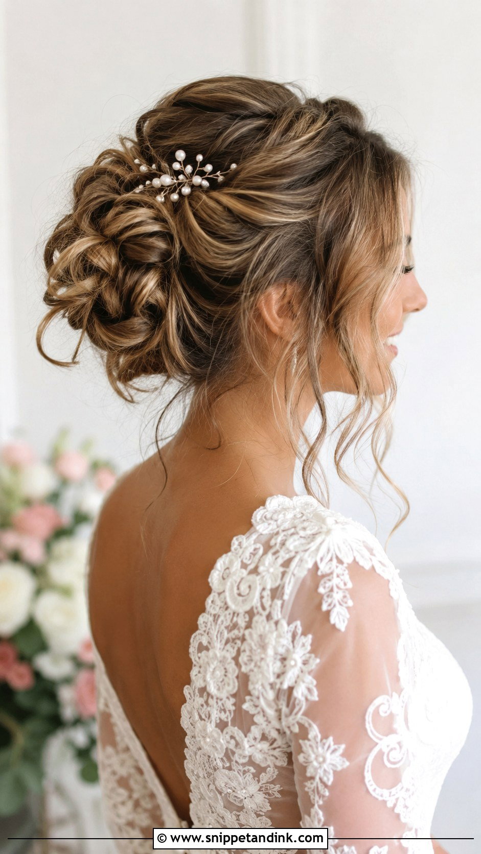 Messy Bun Wedding Hairstyle - Snippet and Ink - 20 Hairstyle Idea for Wedding Ideas