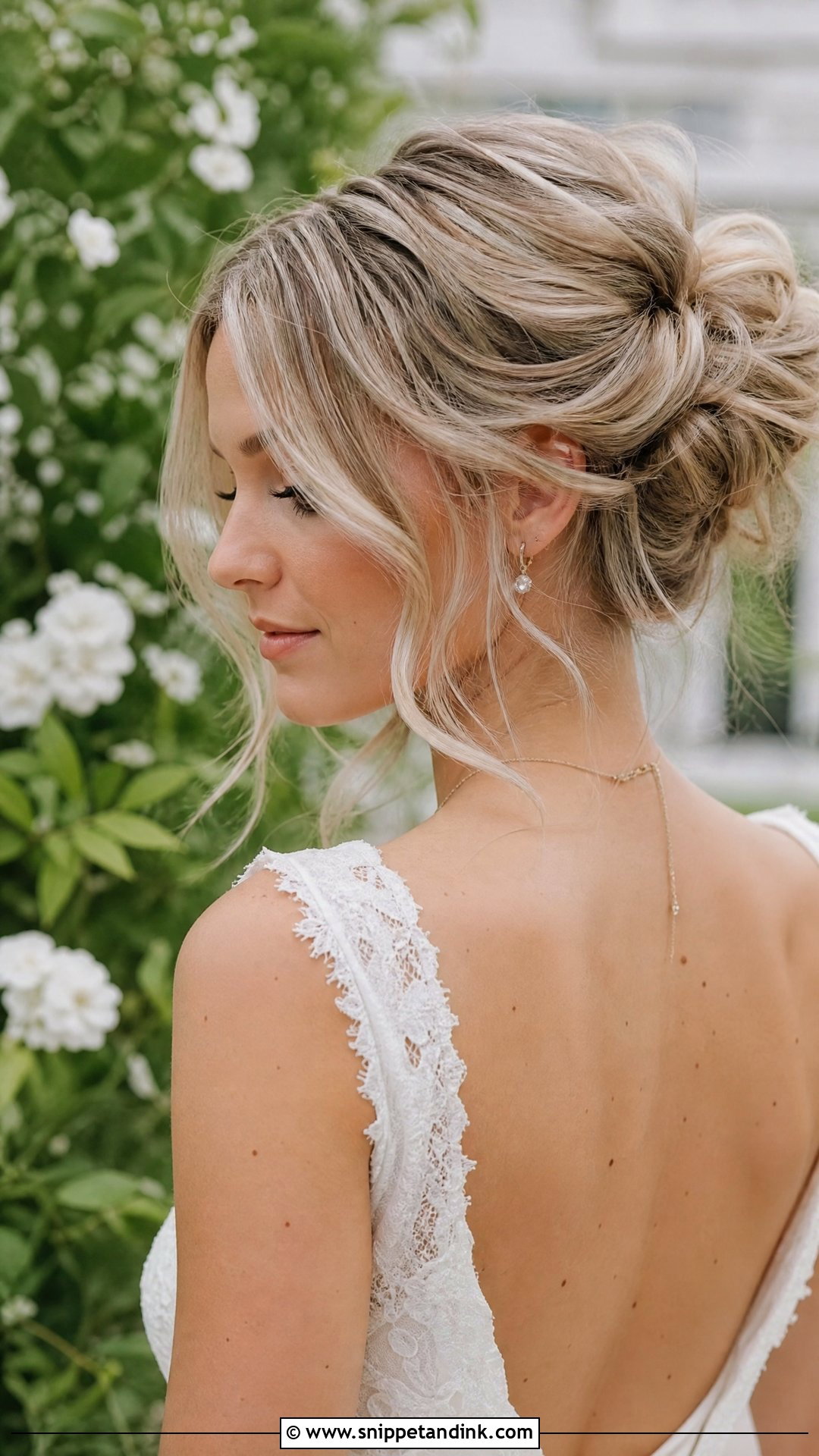 Messy Bun Wedding Hairstyle - Snippet and Ink - 20 Hairstyle for Wedding Party Ideas