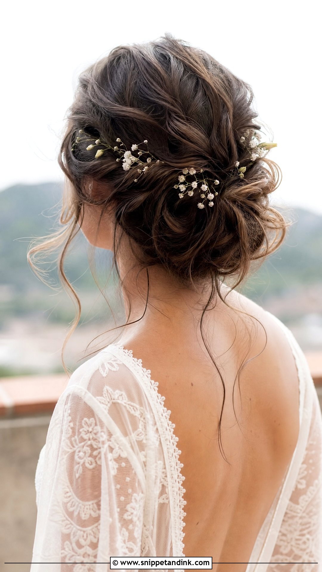 Messy Bun Wedding Hairstyle - Snippet and Ink - 20 Wedding Day Hair for Bride Ideas