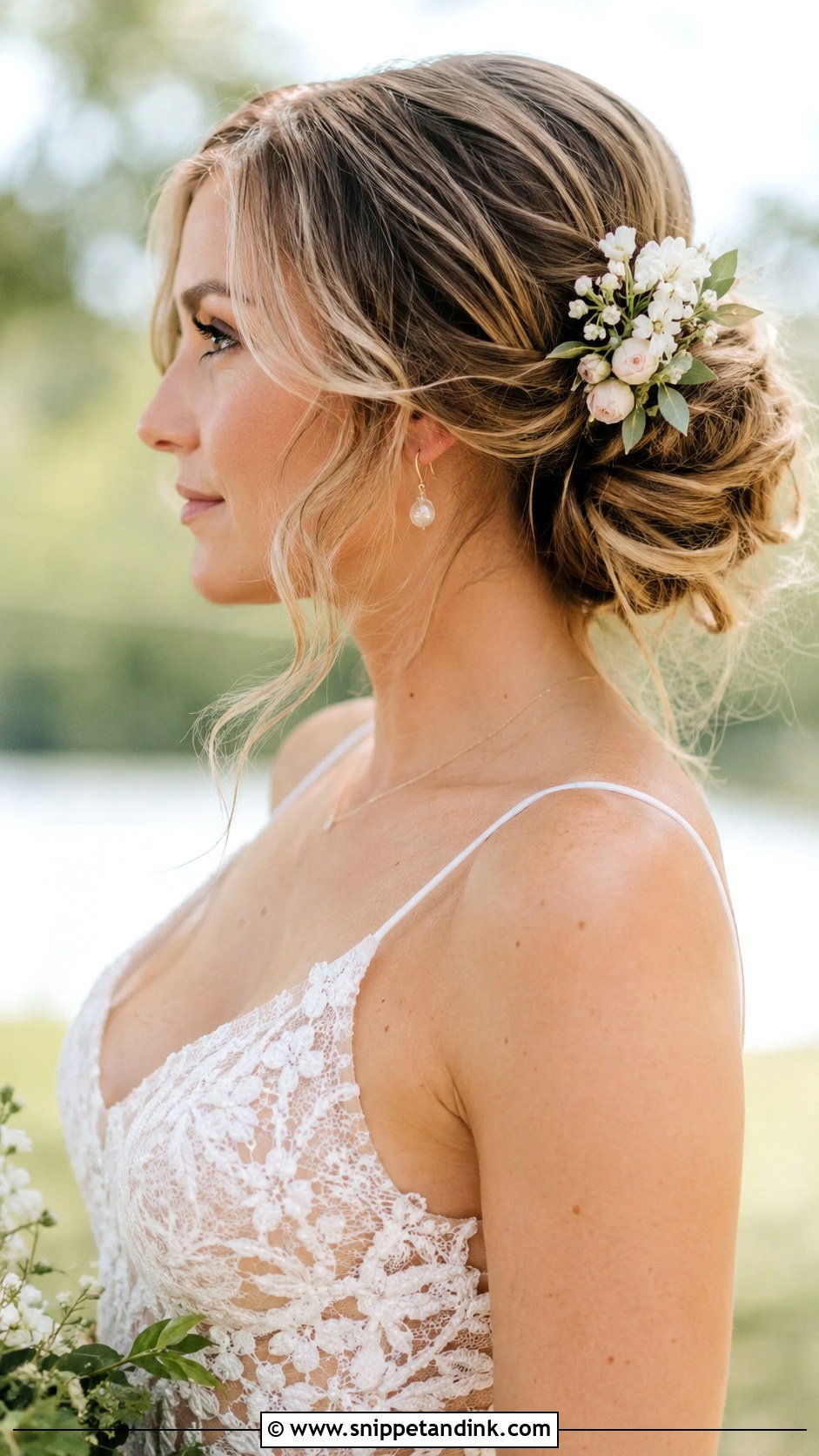Messy Bun Wedding Hairstyle - Snippet and Ink - 25 Long Wedding Hairstyles